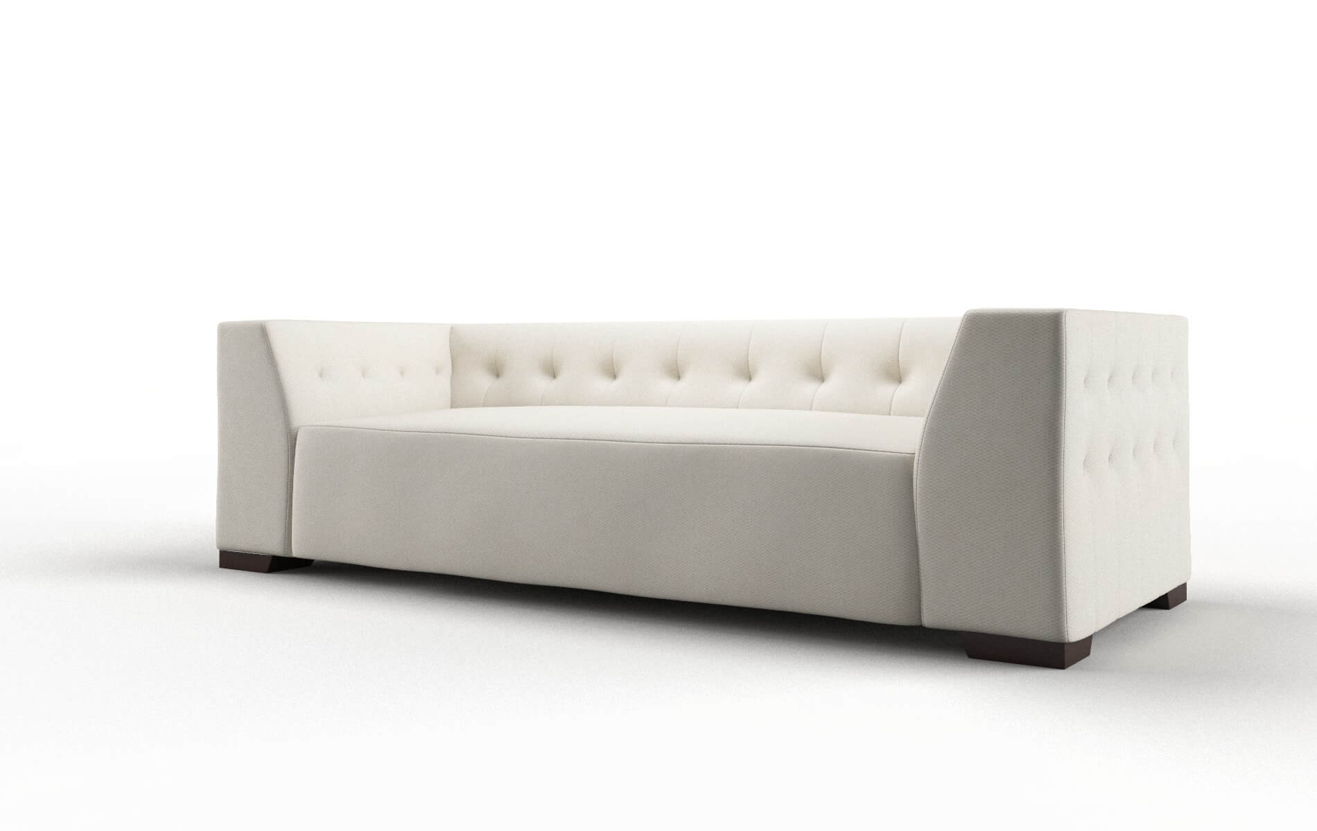 Palermo Bungalow Ivory Sofa espresso legs 4