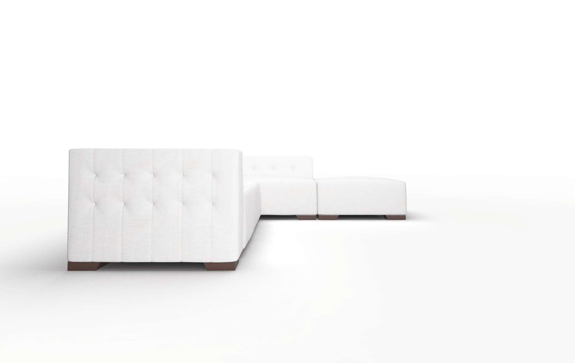 Palermo Catalina Ivory Panel espresso legs 3