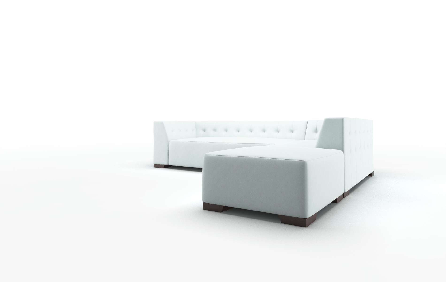 Palermo Clyde Cornflower Panel espresso legs 4