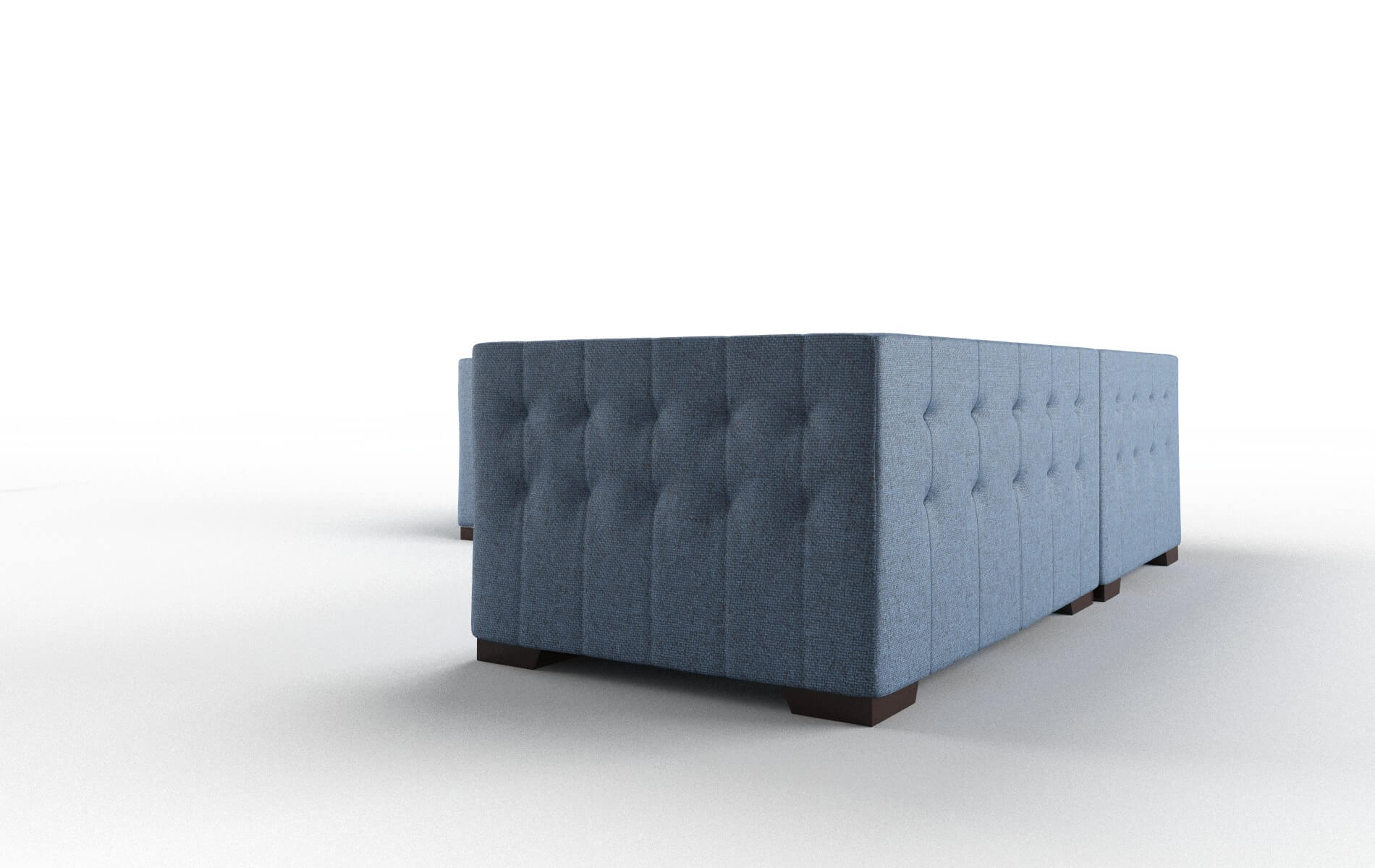 Palermo Clyde Deep_ocean Sectional espresso legs 4