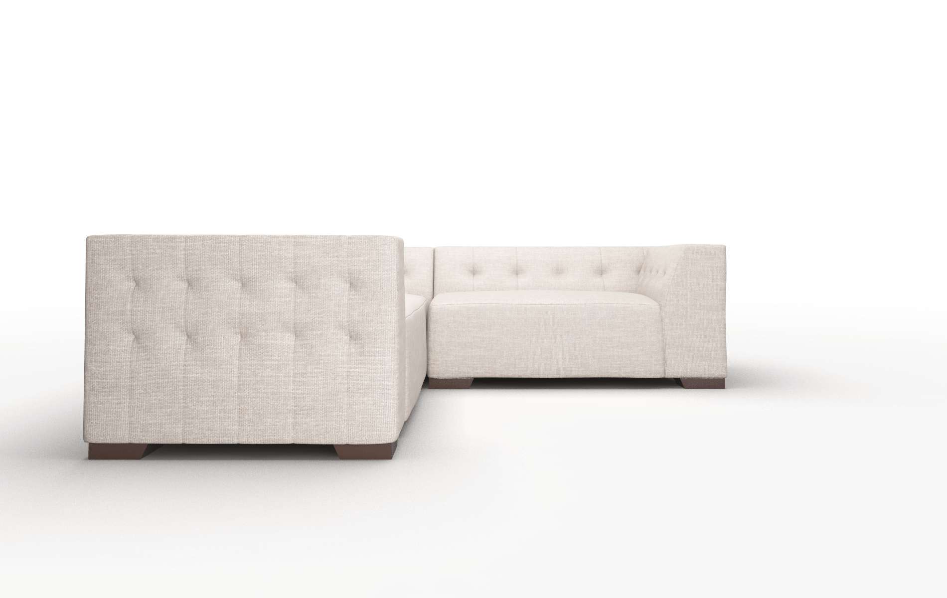 Palermo Clyde Dolphin Sectional espresso legs 2