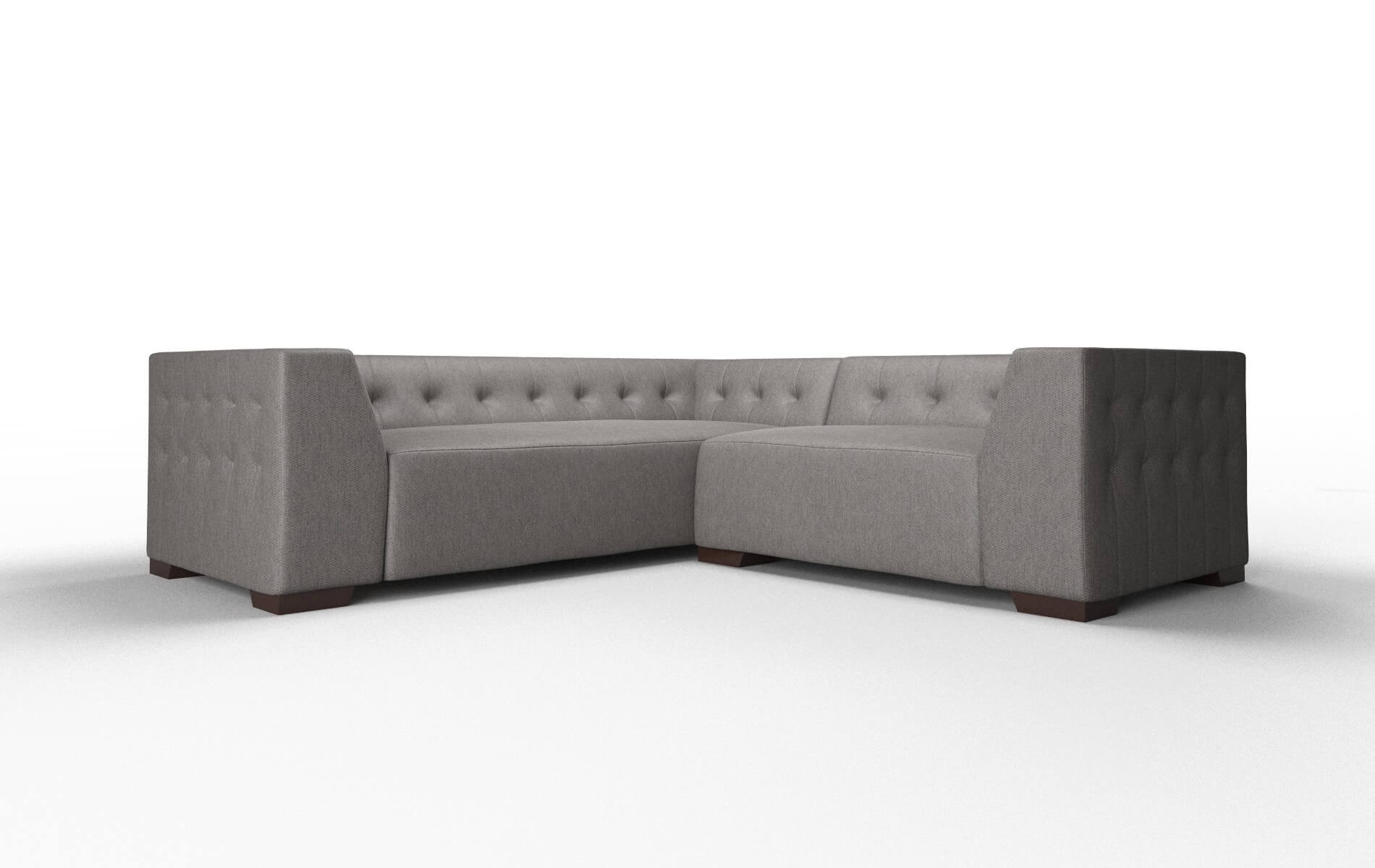 Palermo Cosmo charcoal Sectional Espresso Legs  1