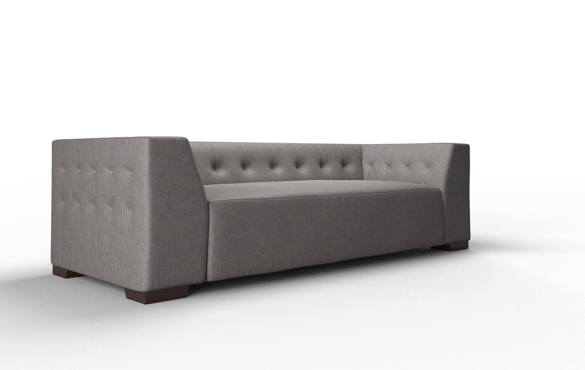 Palermo Cosmo Charcoal Sofa espresso legs 2