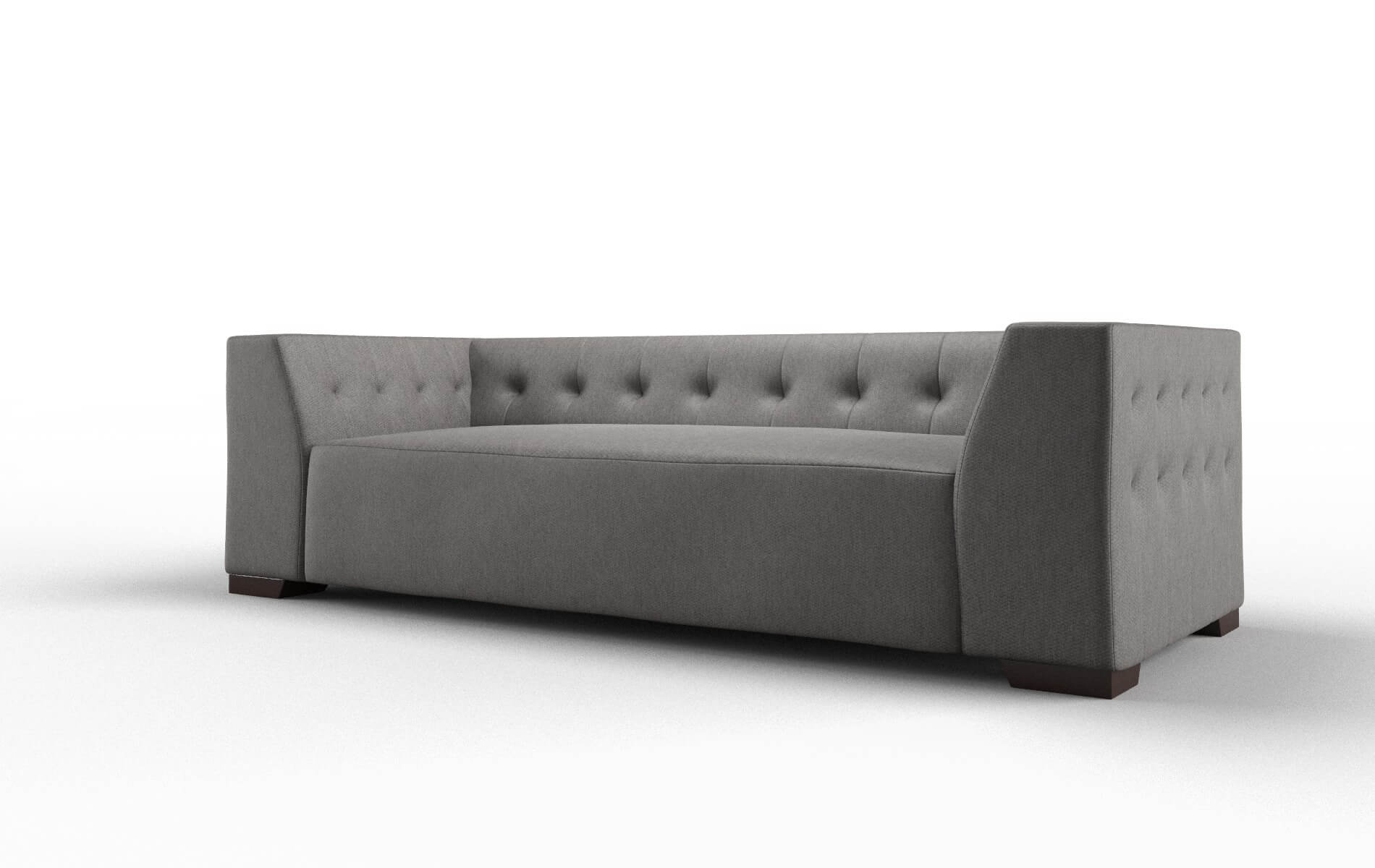 Palermo Cosmo Charcoal Sofa espresso legs 4