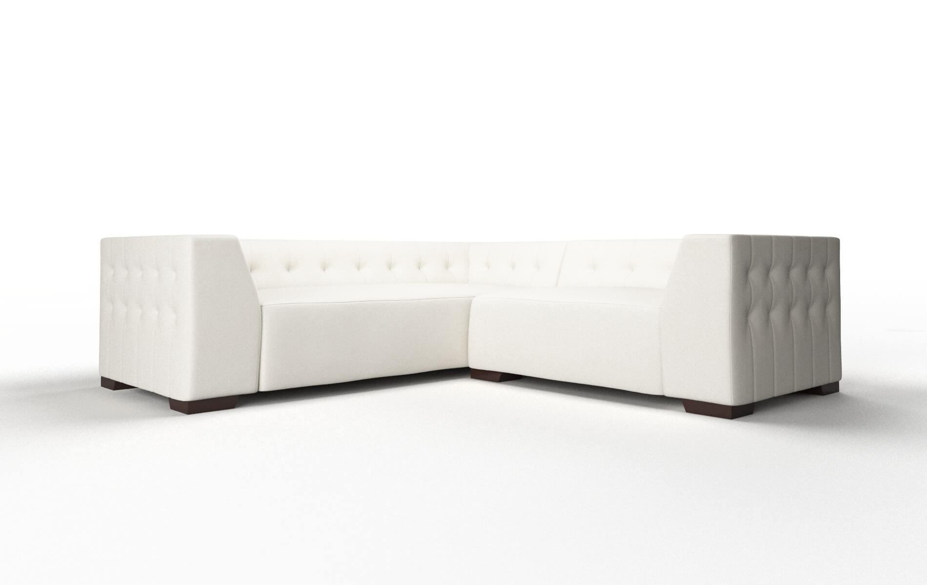 Palermo Cosmo ivory Sectional Espresso Legs  1