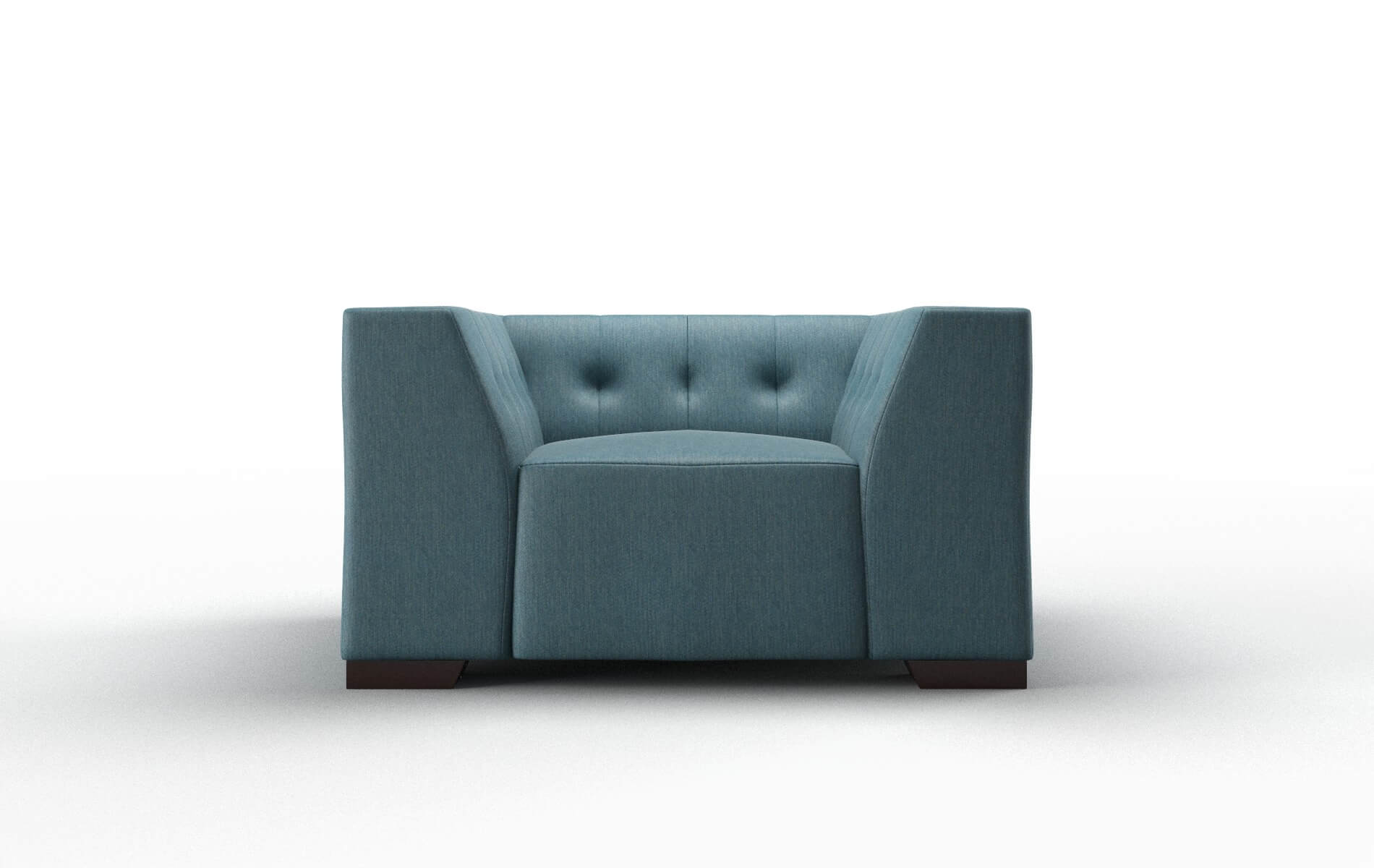 Palermo Cosmo Teal Chair espresso legs 1