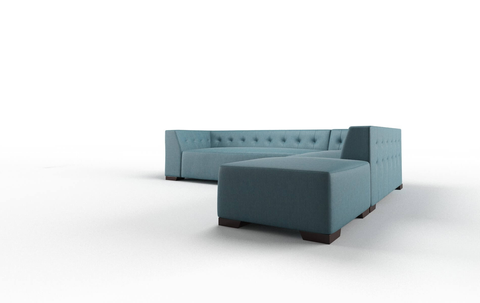 Palermo Cosmo Teal Panel espresso legs 4