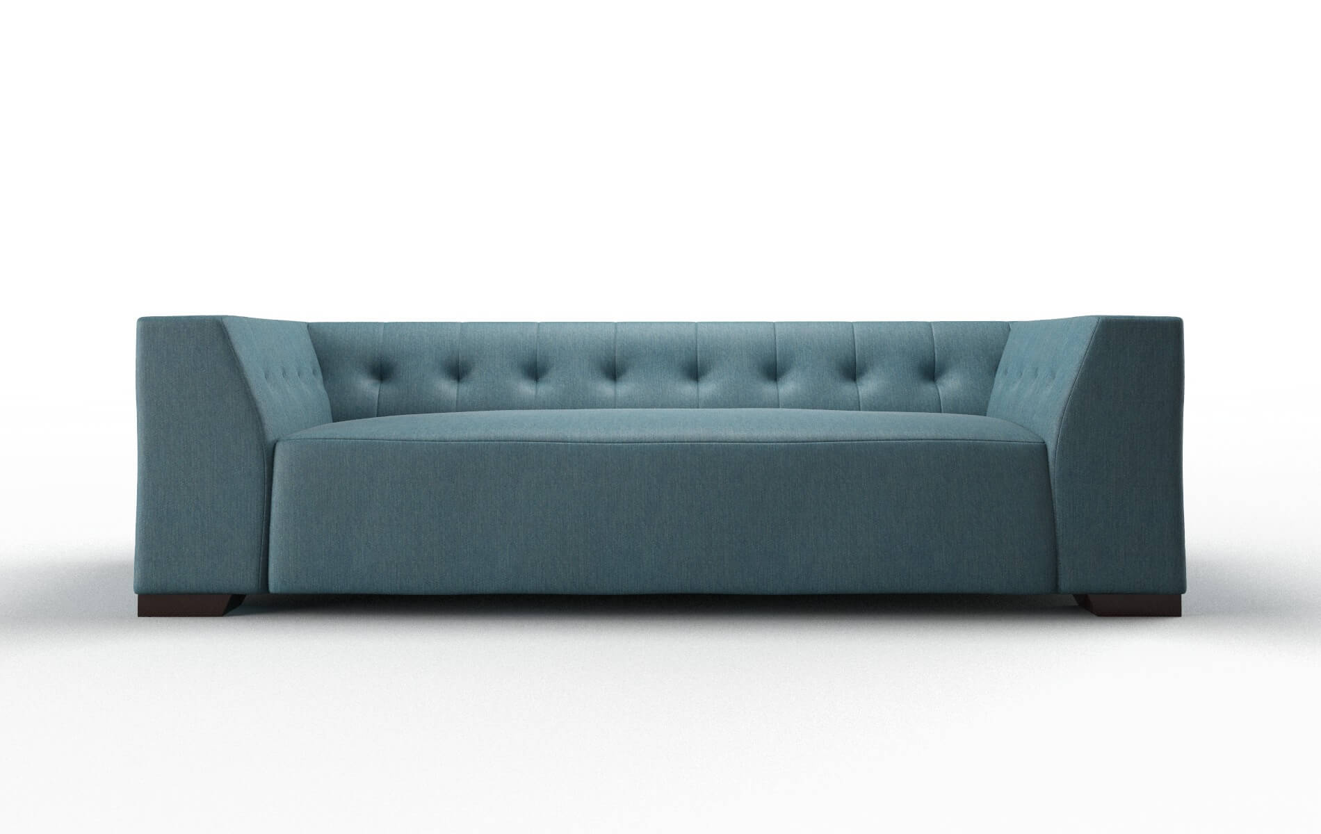 Palermo Cosmo Teal Sofa espresso legs 1