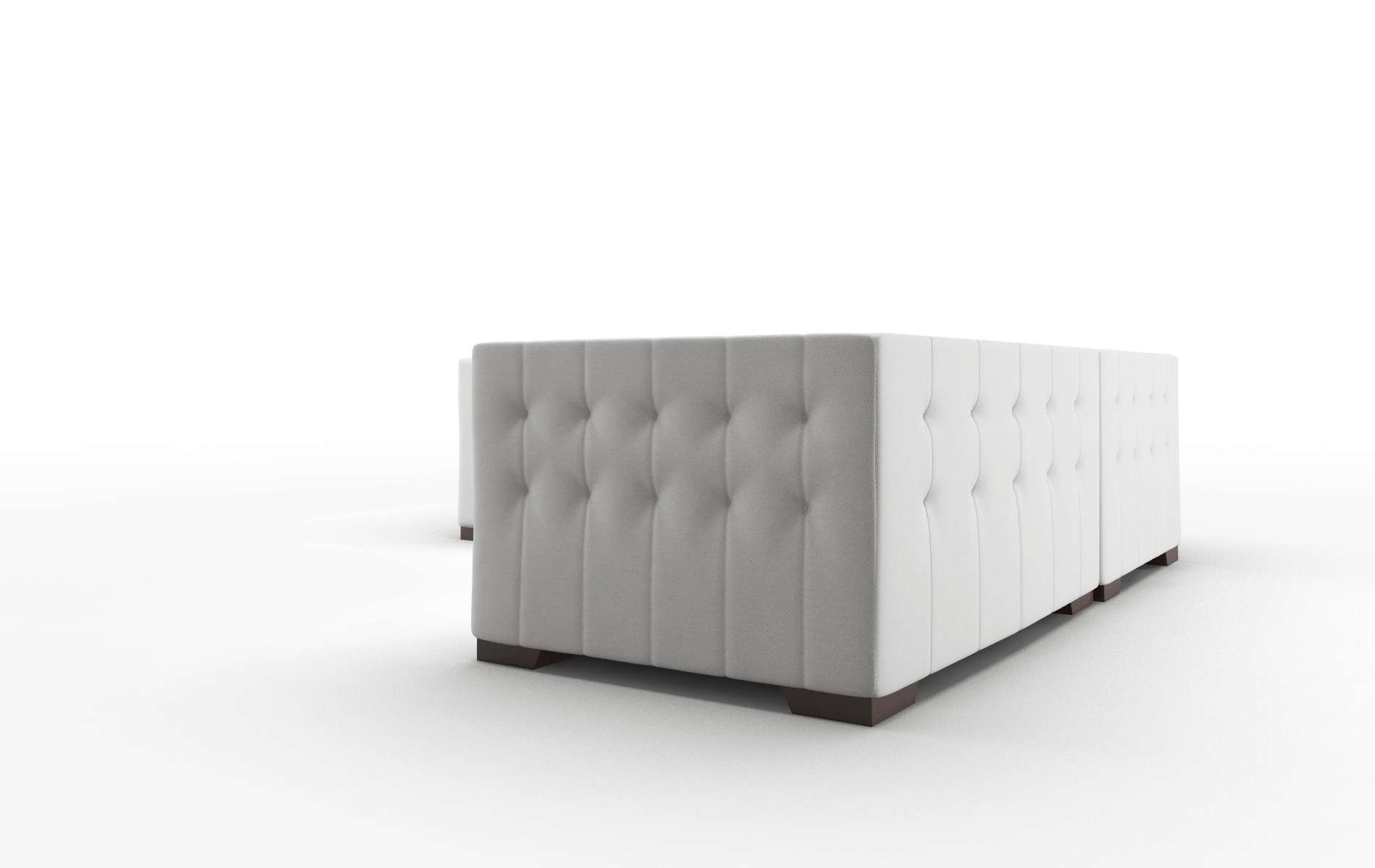 Palermo Dawson Platinum Sectional espresso legs 4