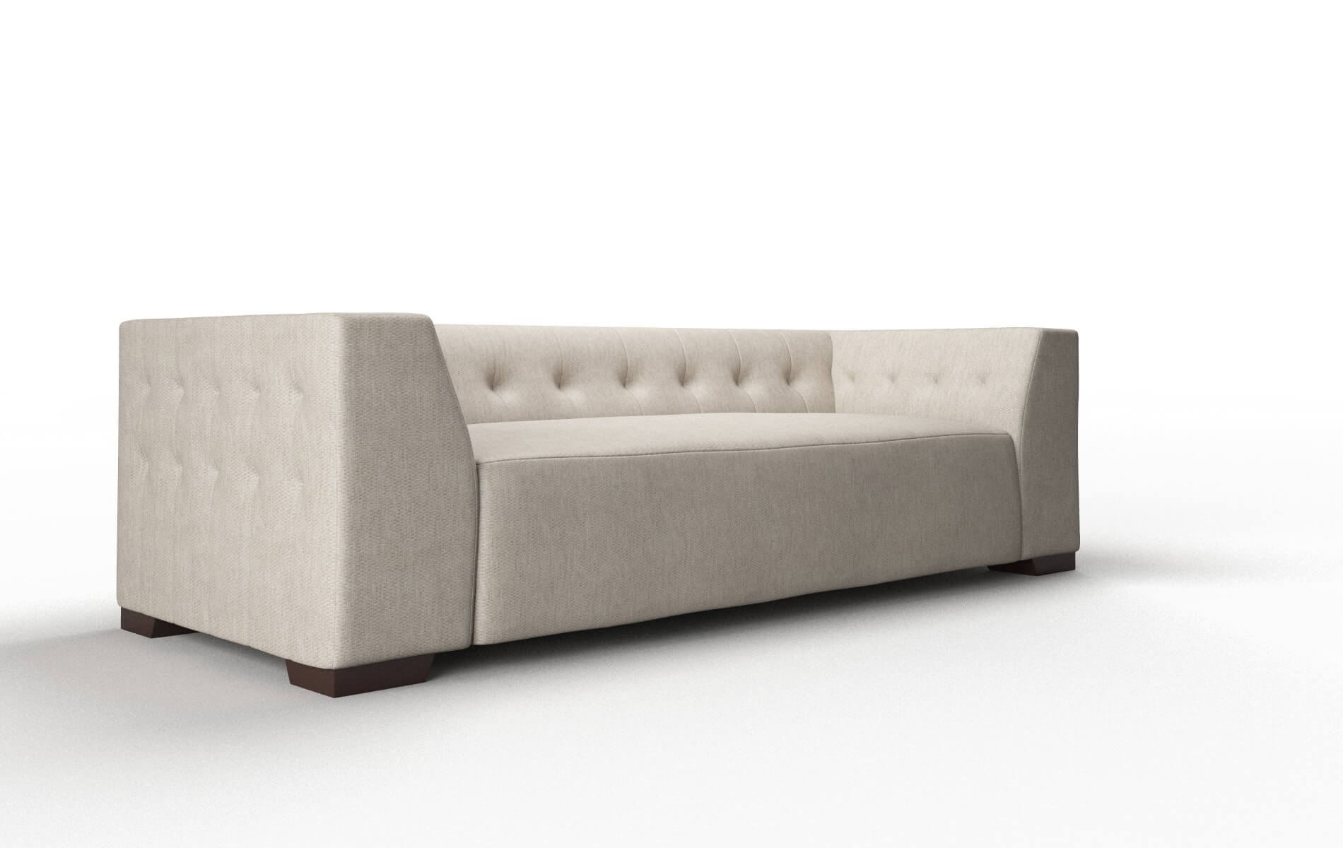 Palermo Derby Linen Sofa espresso legs 2