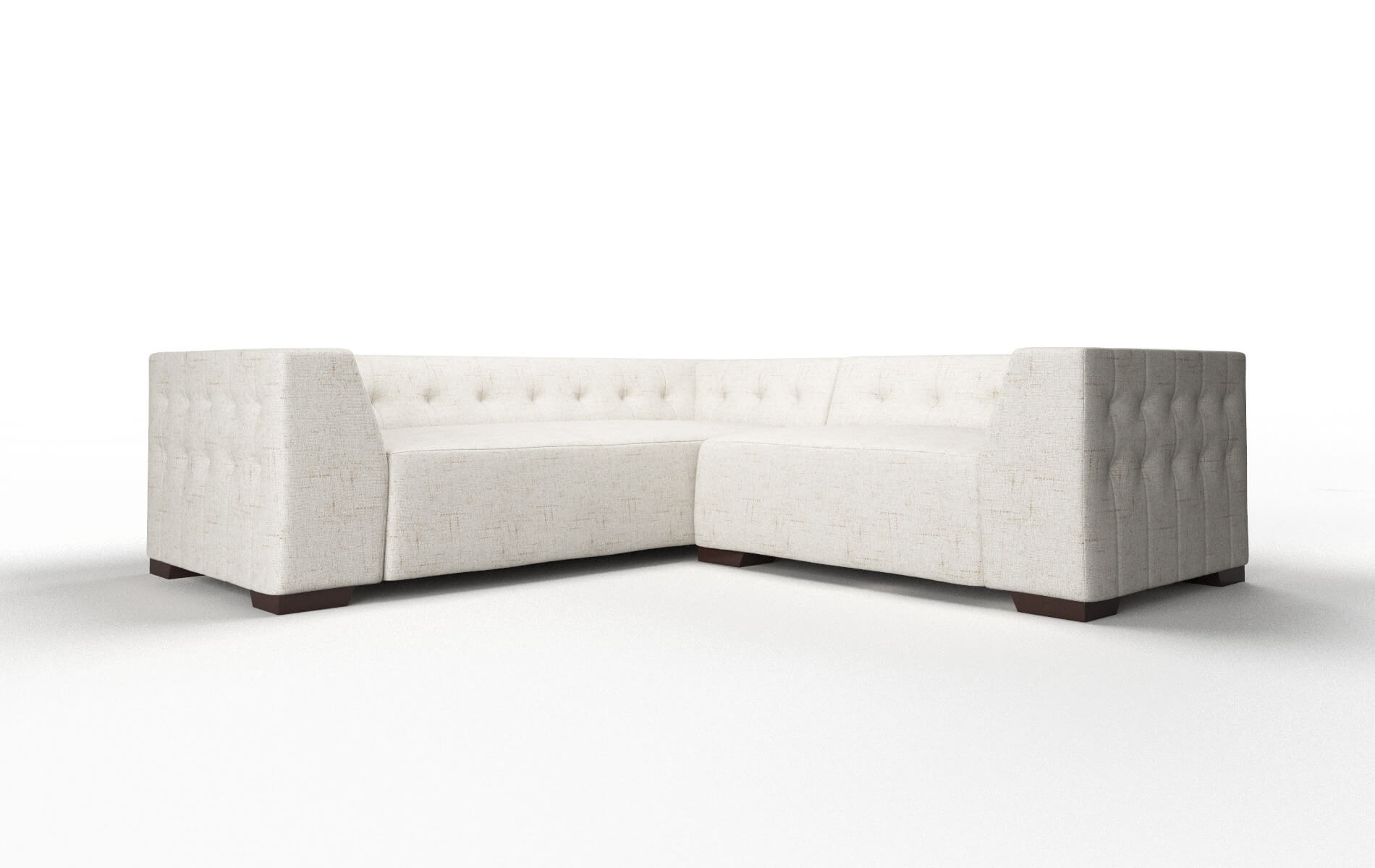 Palermo Derby Taupe Sectional espresso legs 1