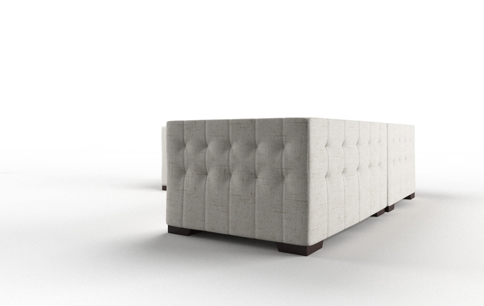 Palermo Derby Taupe Sectional espresso legs 4