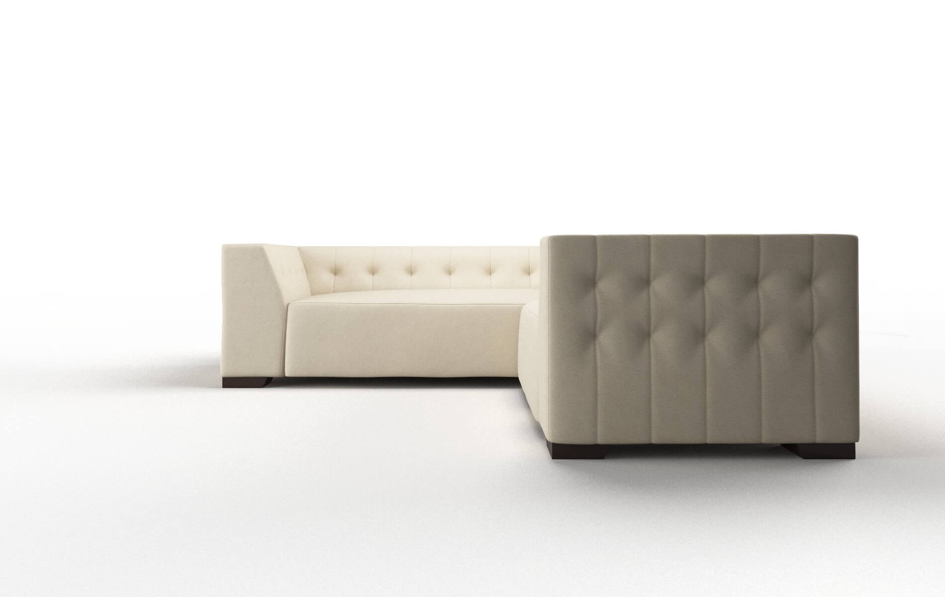 Palermo Dream_d Almond Sectional espresso legs 5