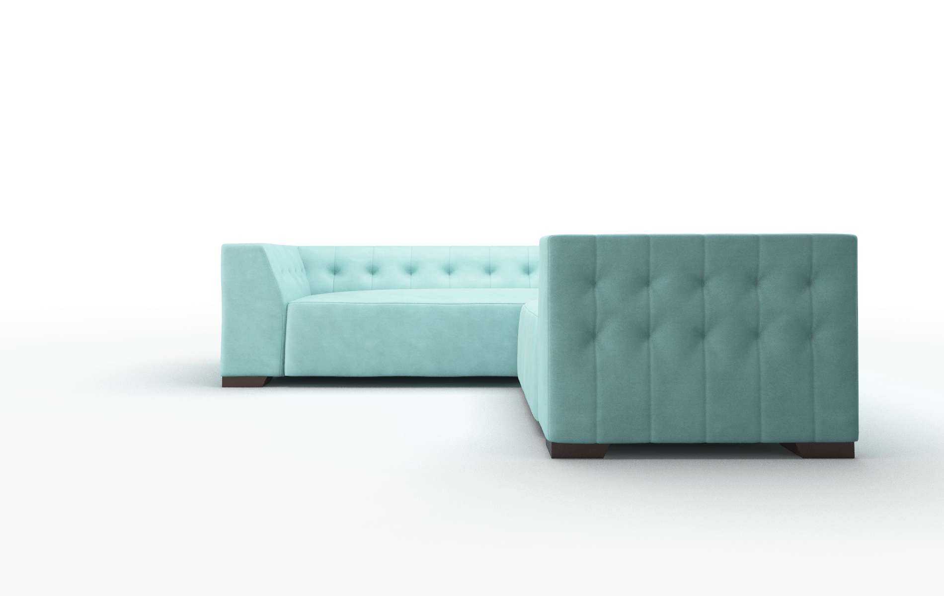 Palermo Dream_d French_blue Sectional espresso legs 5