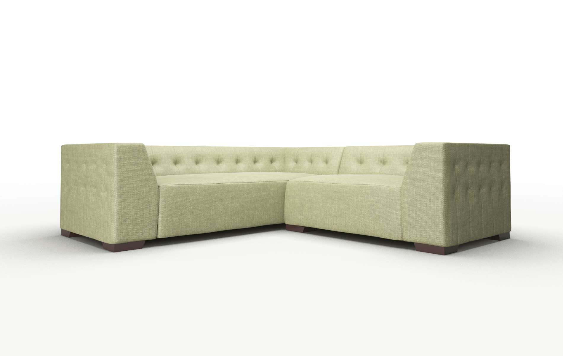 Palermo Durham Lime Sectional espresso legs 1