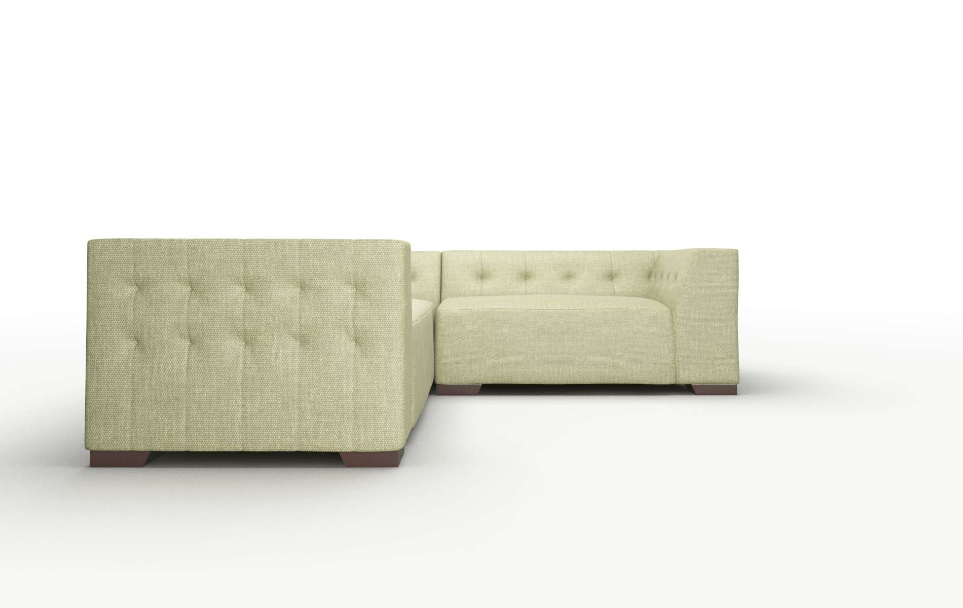 Palermo Durham Lime Sectional espresso legs 2