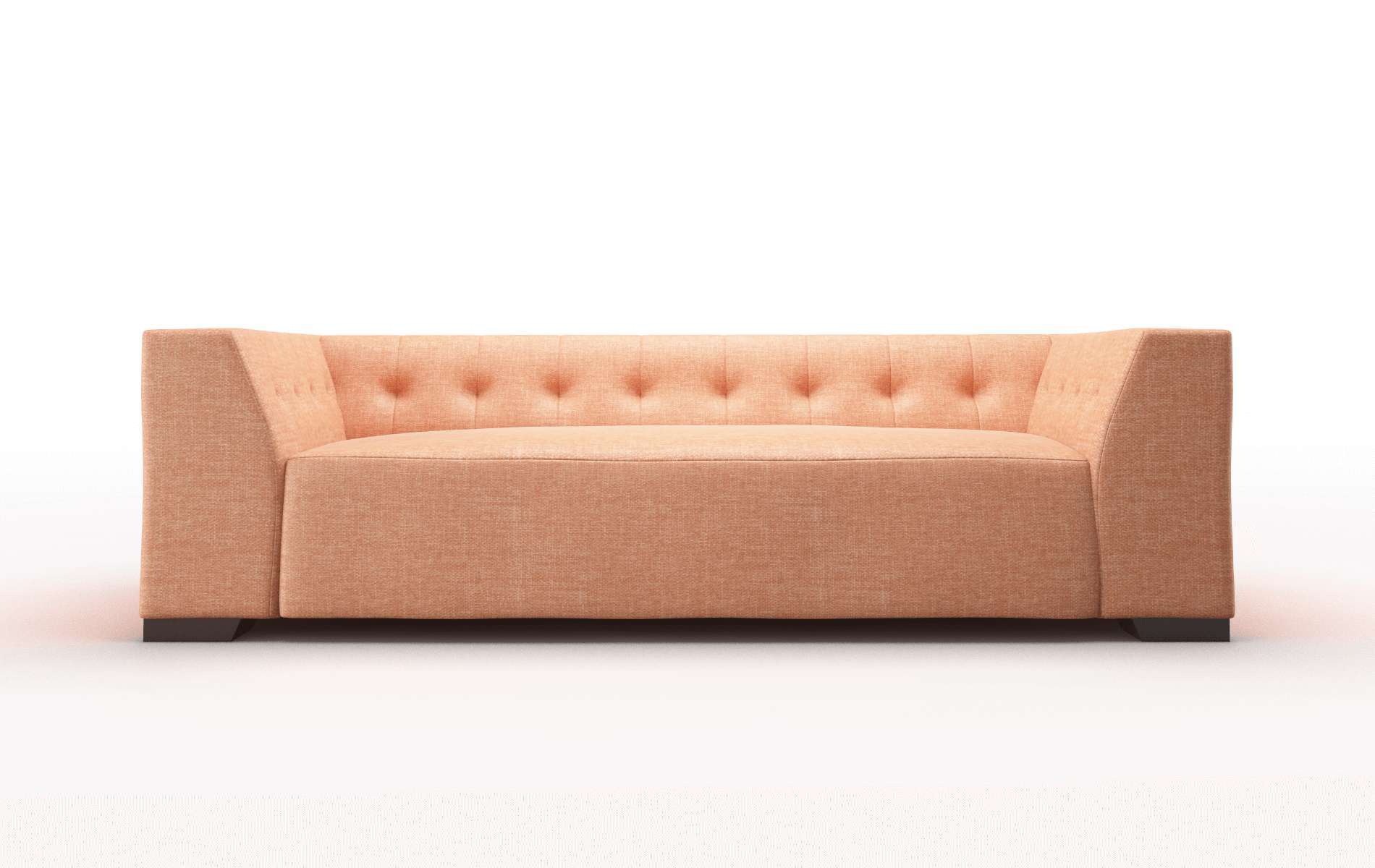 Palermo Durham Tangerine Sofa espresso legs 1