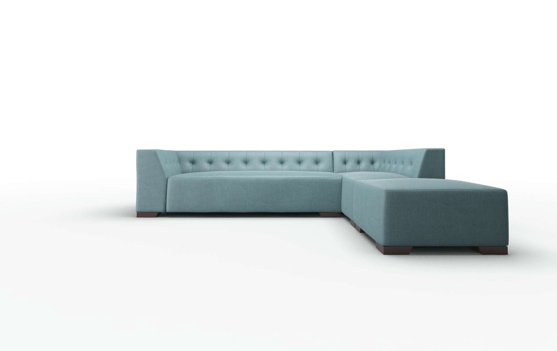 Palermo Elliot teal Panel Espresso Legs  1