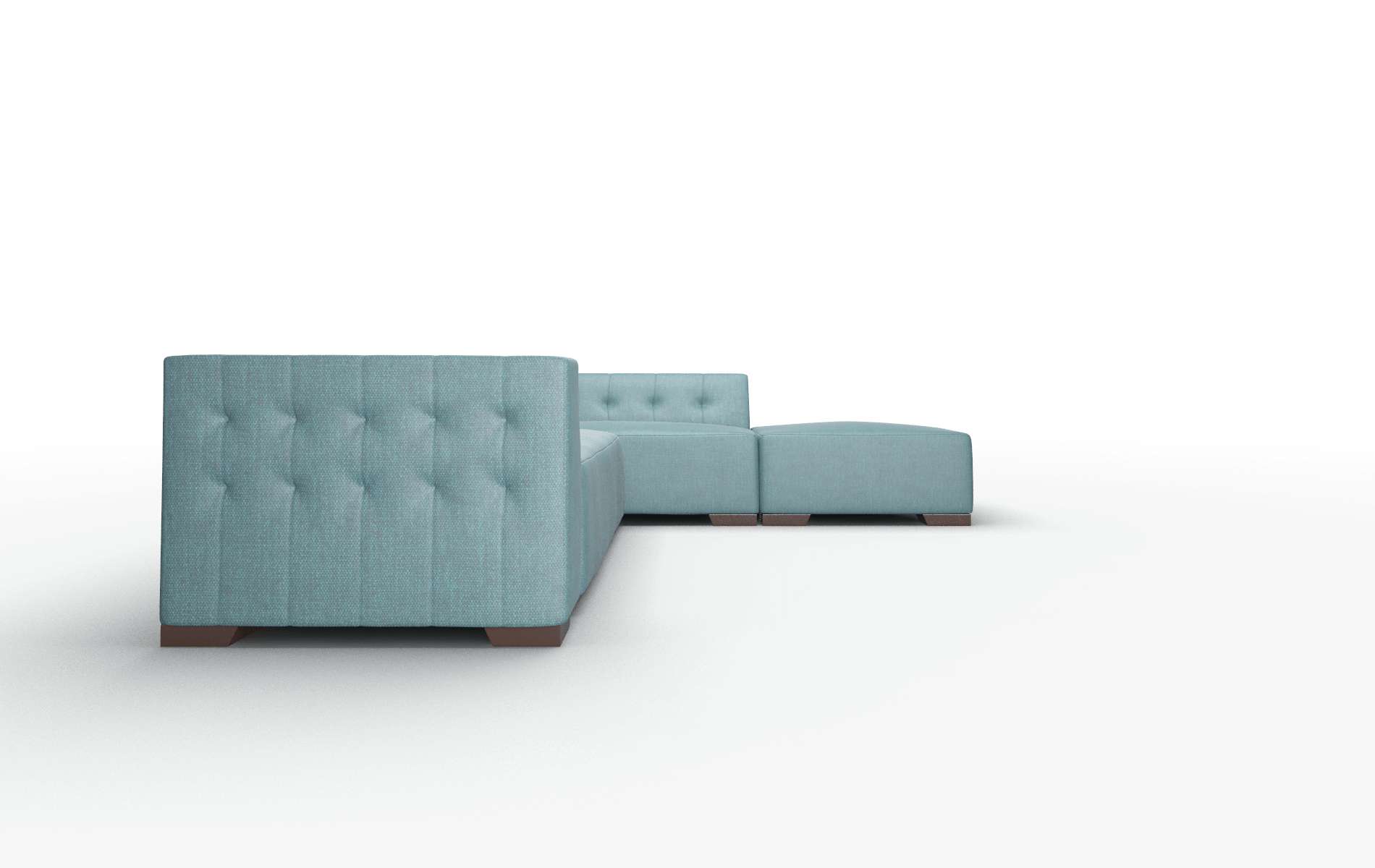 Palermo Elliot Teal Panel espresso legs 3
