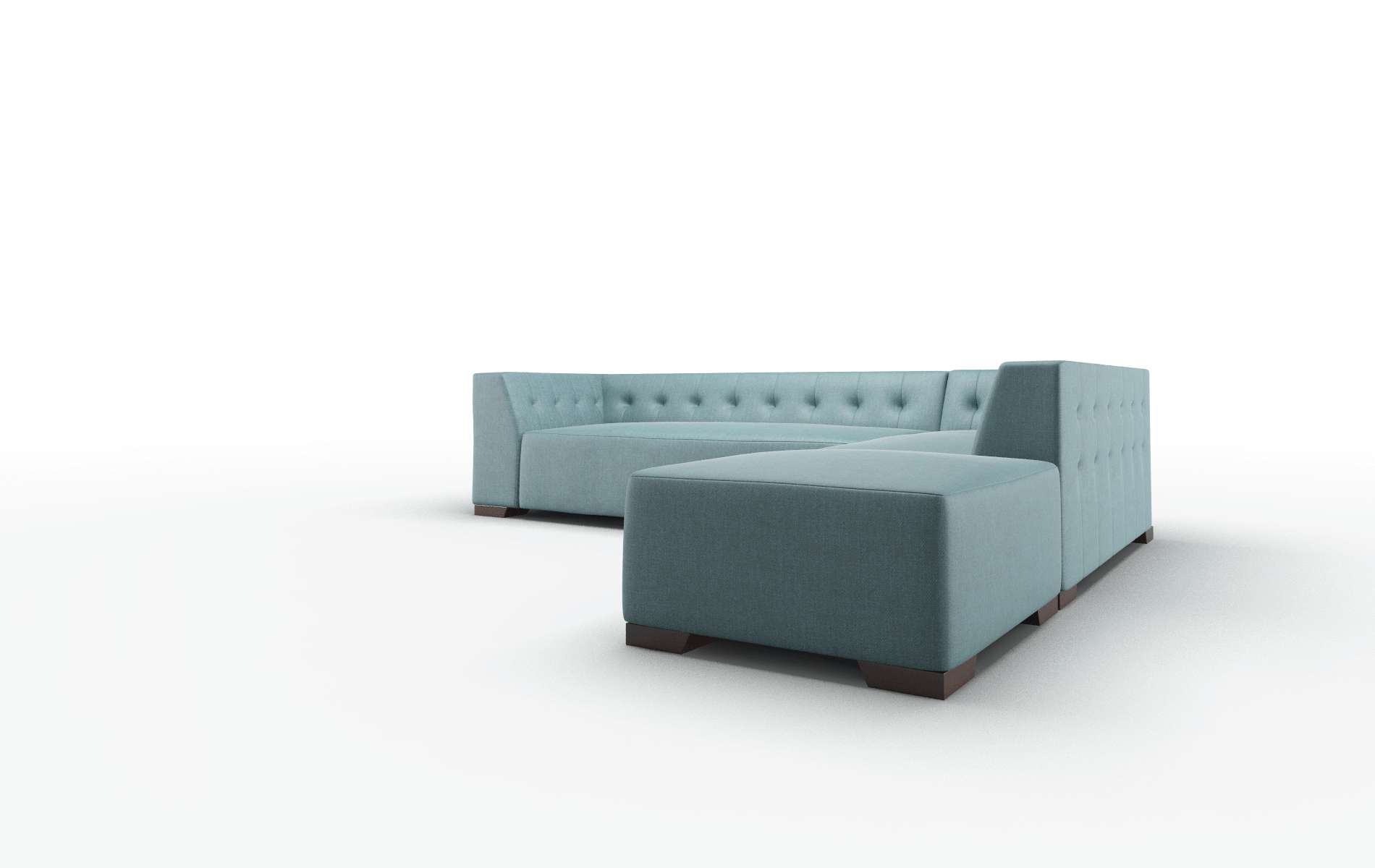 Palermo Elliot Teal Panel espresso legs 4