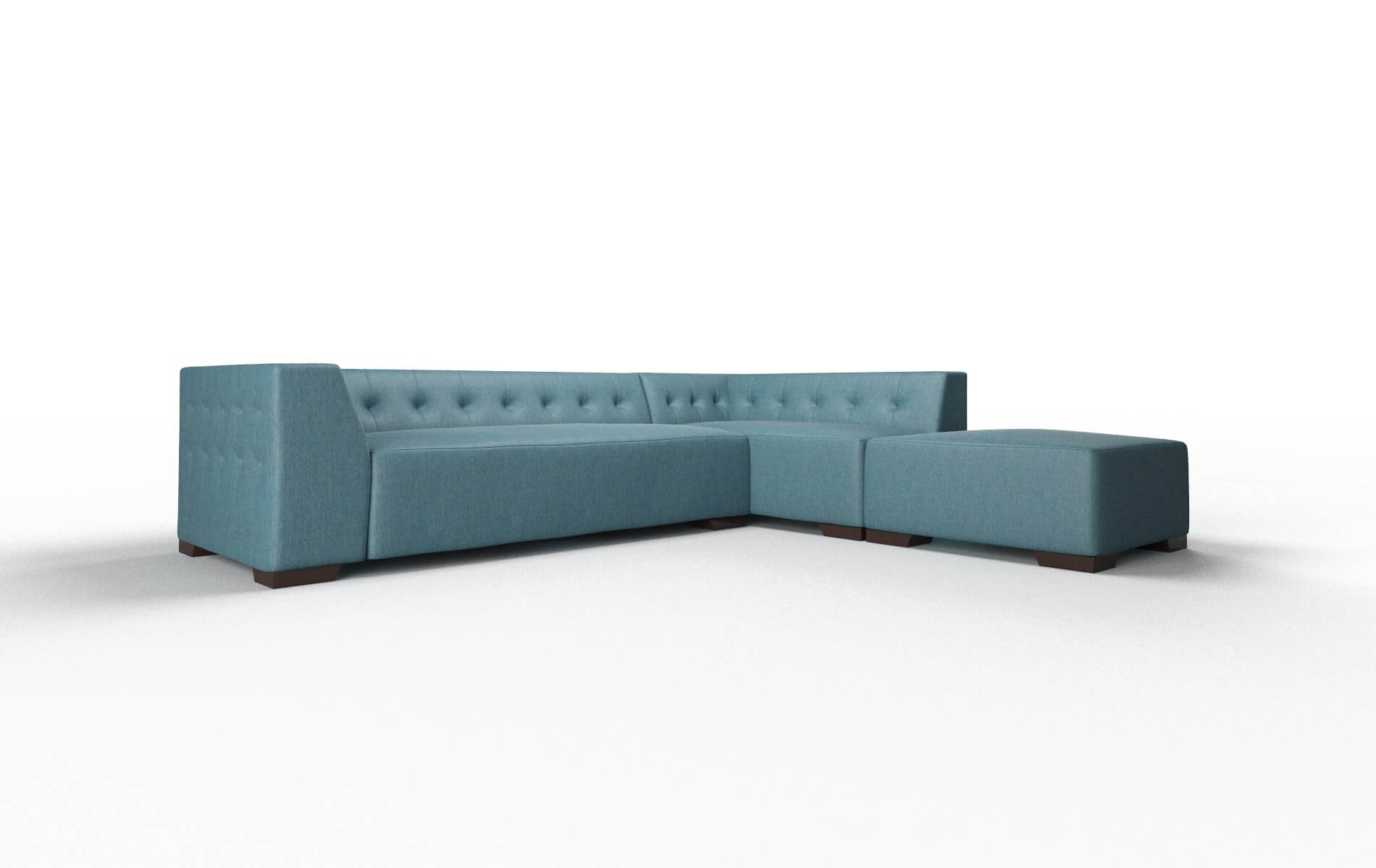 Palermo Hepburn Teal Panel espresso legs 2