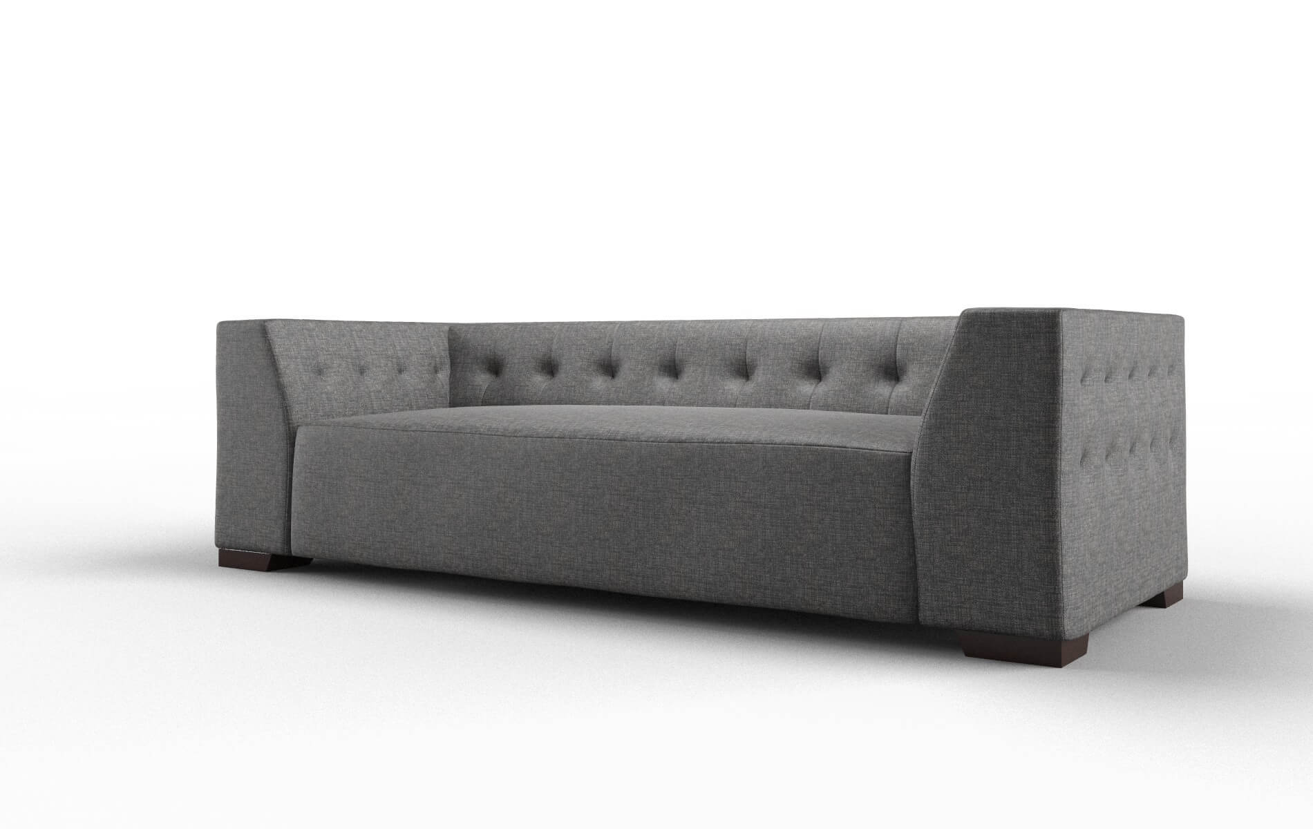 Palermo Insight Charcoal Sofa espresso legs 4