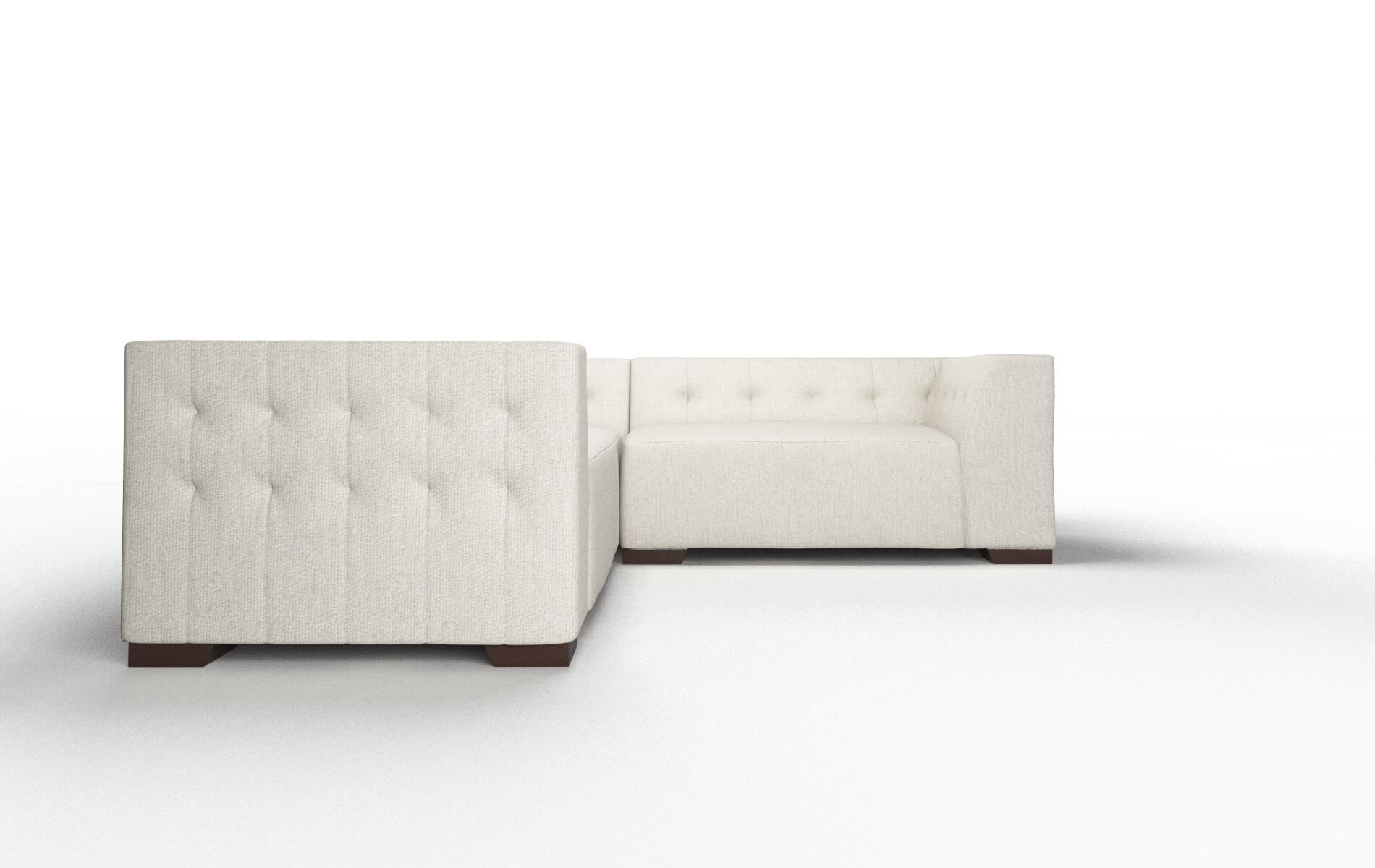 Palermo Insight Dove Sectional espresso legs 2