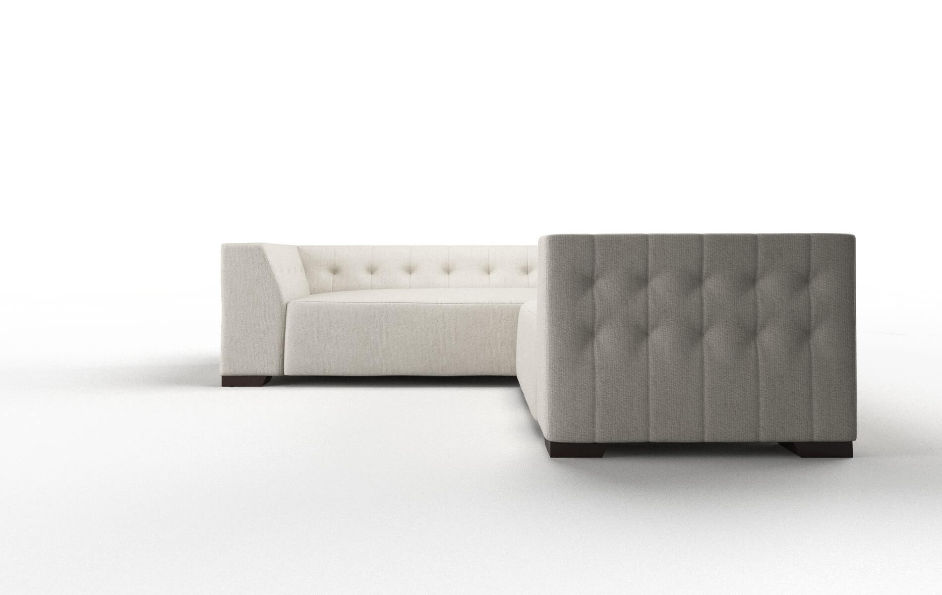 Palermo Insight Dove Sectional espresso legs 5