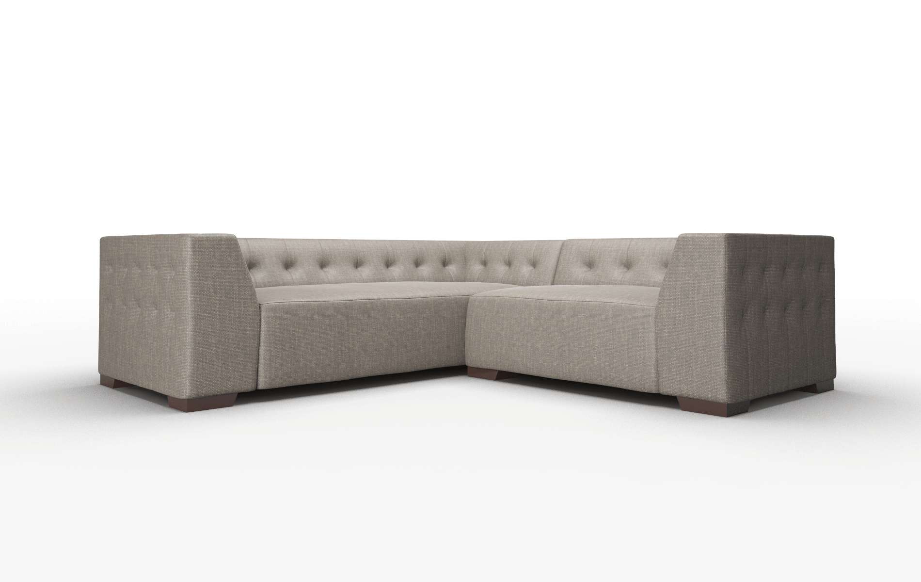 Palermo Keylargo bark Sectional Espresso Legs  1