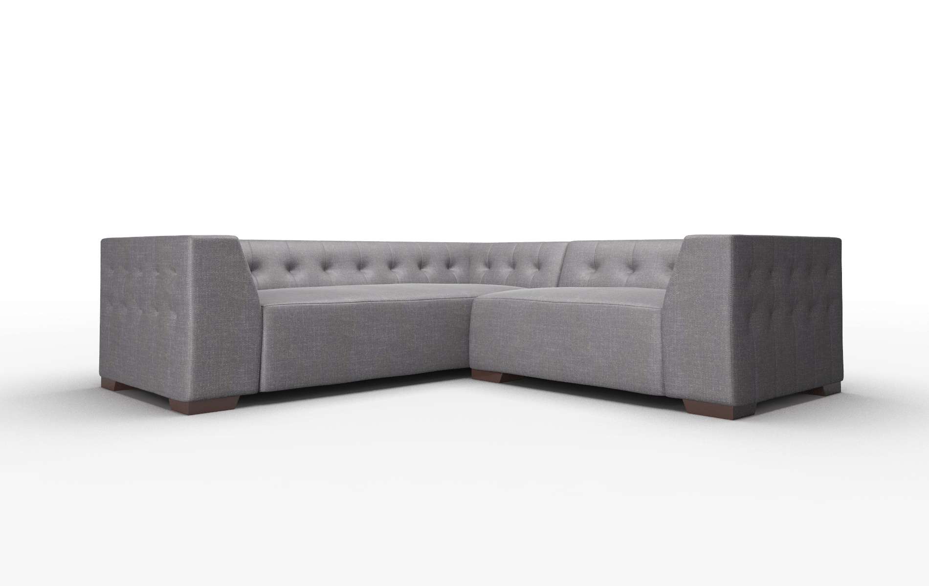 Palermo Keylargo Ebony Sectional espresso legs 1
