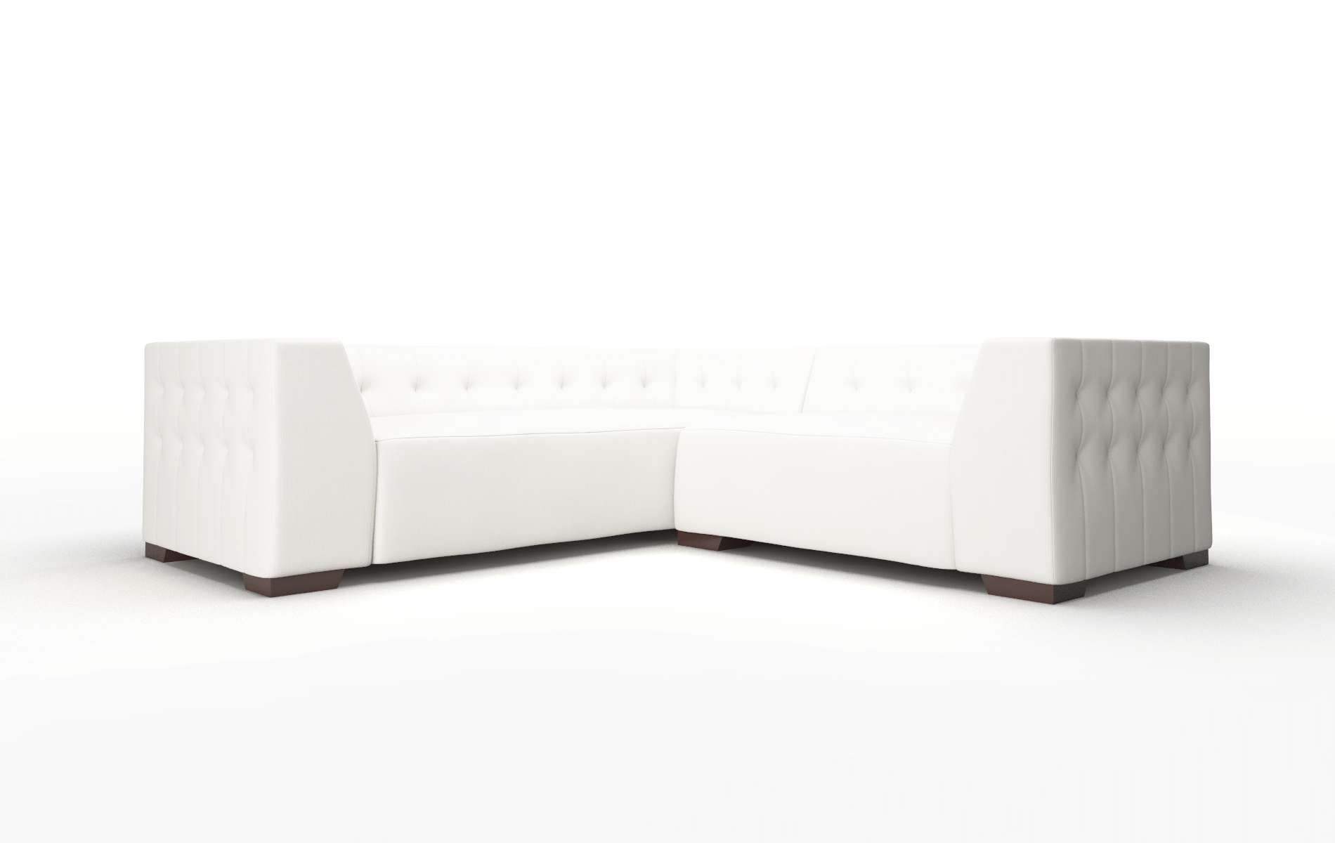 Palermo Keylargo Oatmeal Sectional espresso legs 1