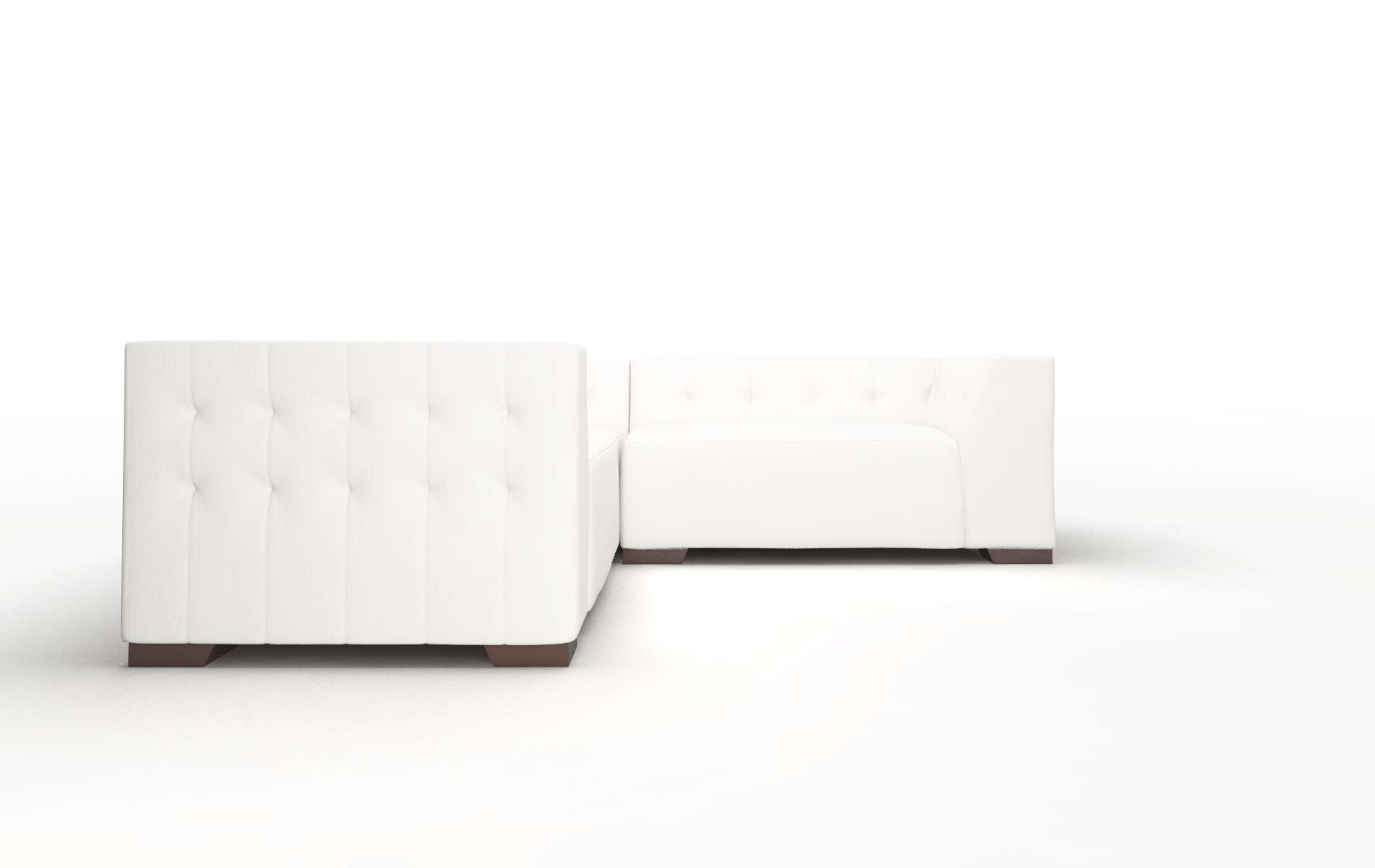 Palermo Keylargo Oatmeal Sectional espresso legs 2