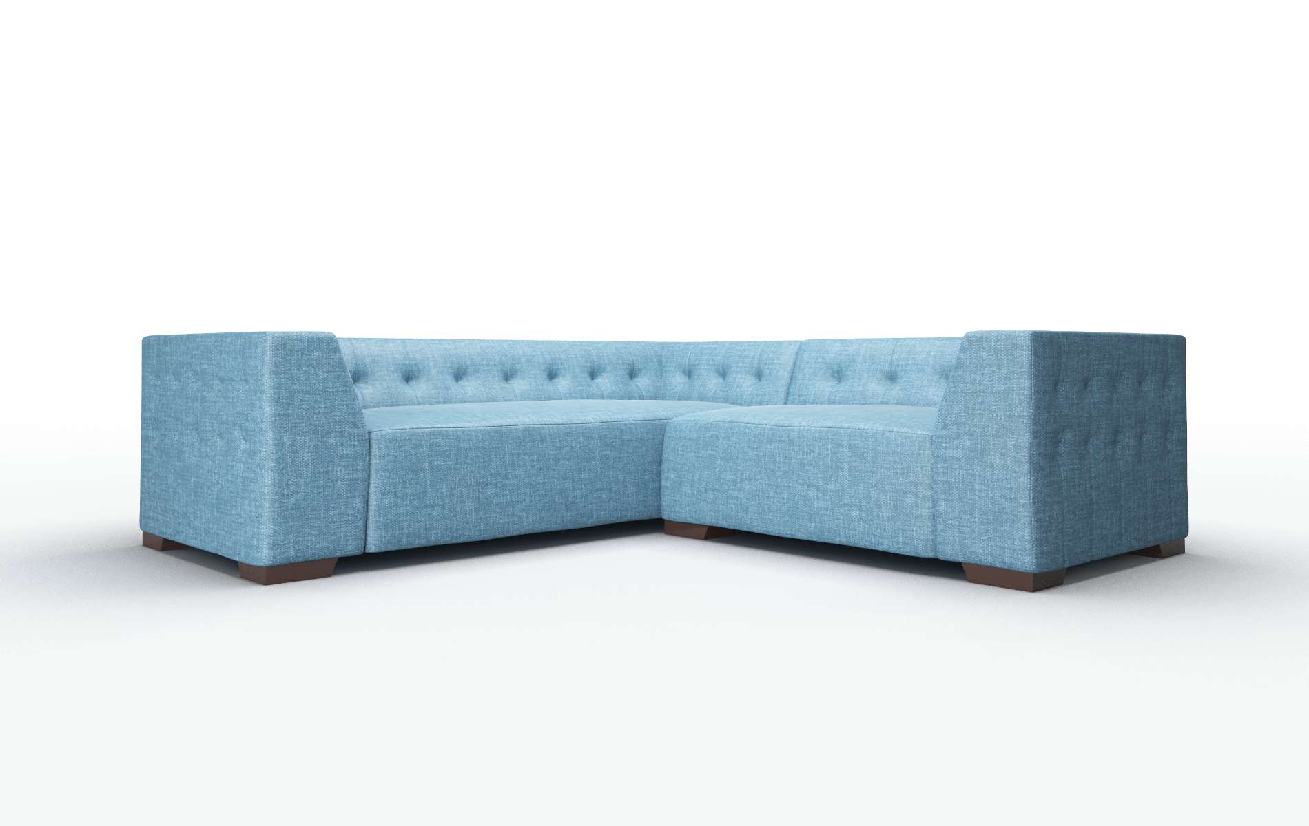 Palermo Keylargo ocean Sectional Espresso Legs  1