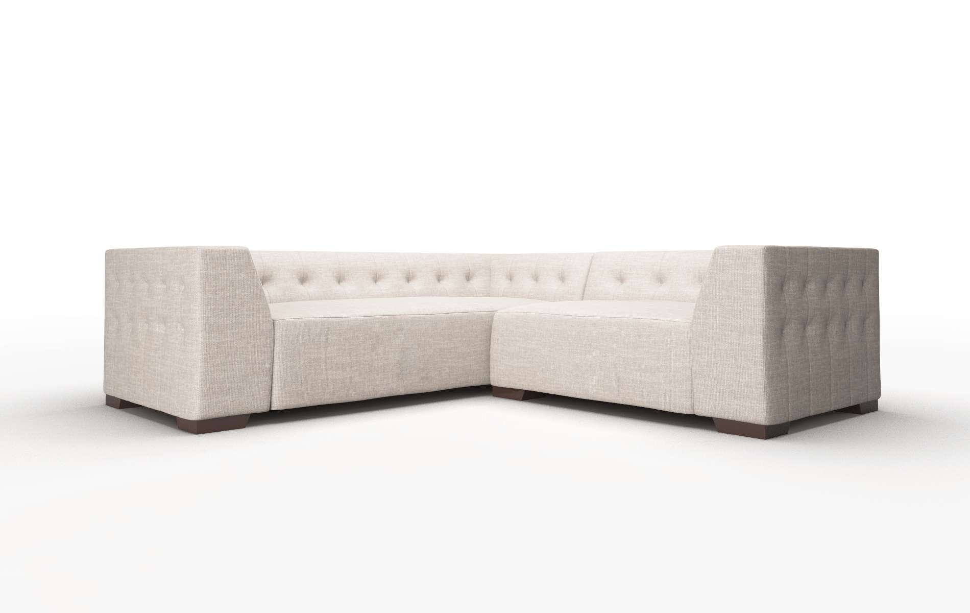 Palermo Keylargo Pumice Sectional espresso legs 1