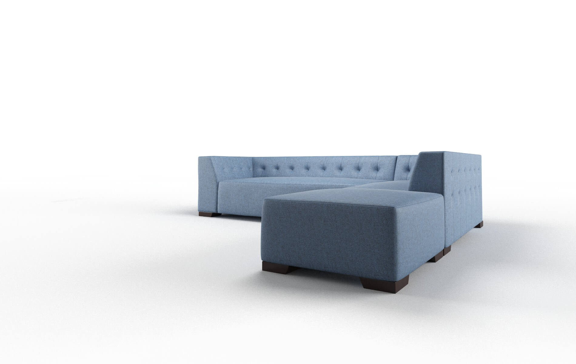 Palermo Leslie Indigo Panel espresso legs 4