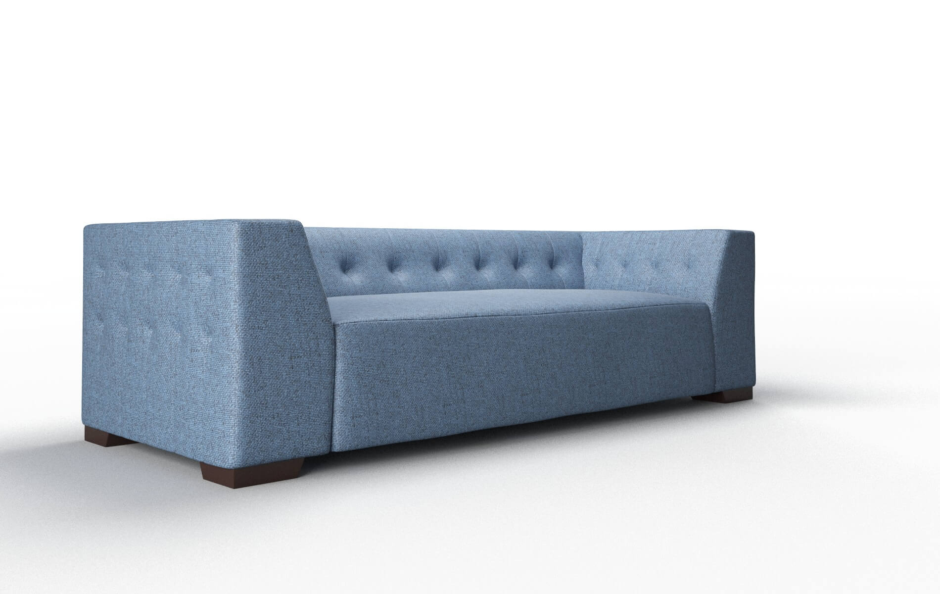 Palermo Leslie Indigo Sofa espresso legs 2