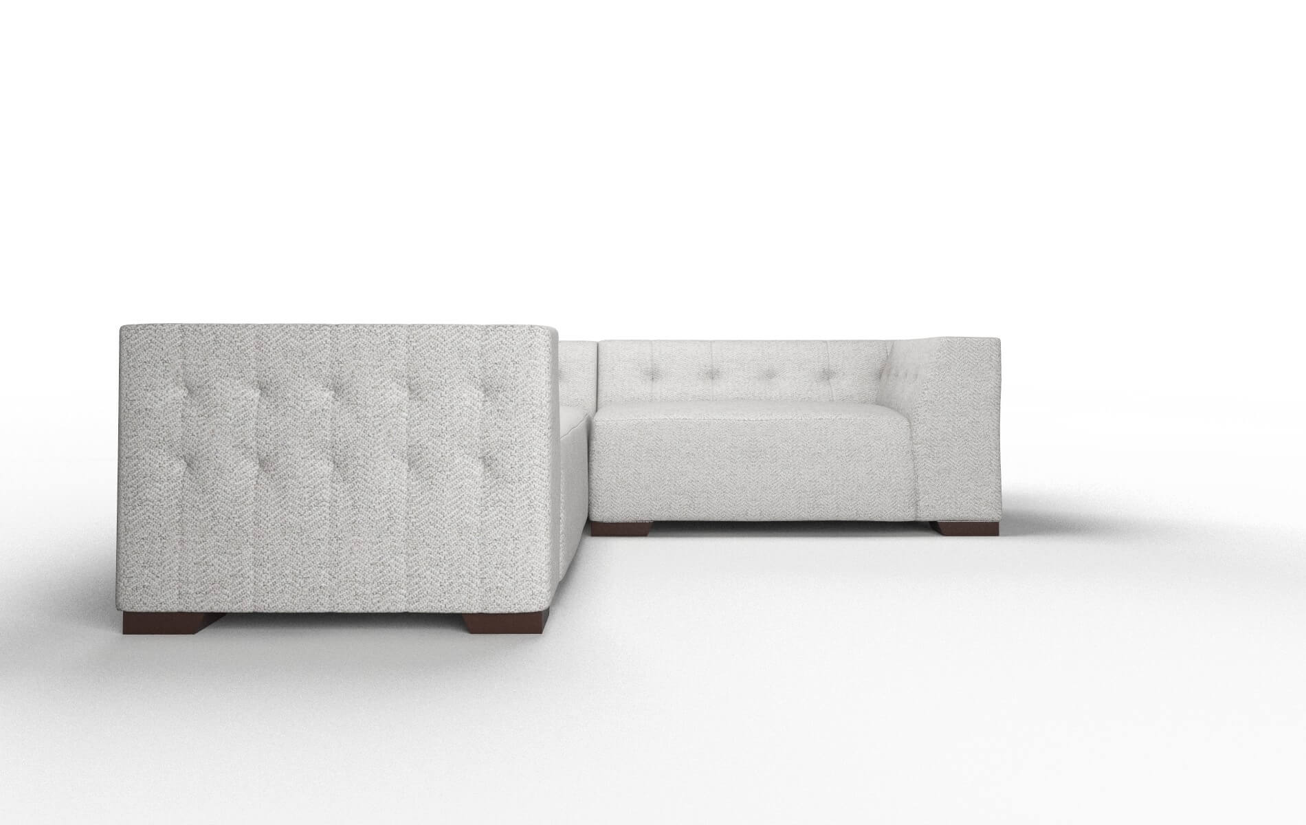 Palermo Malibu Dove Sectional espresso legs 2