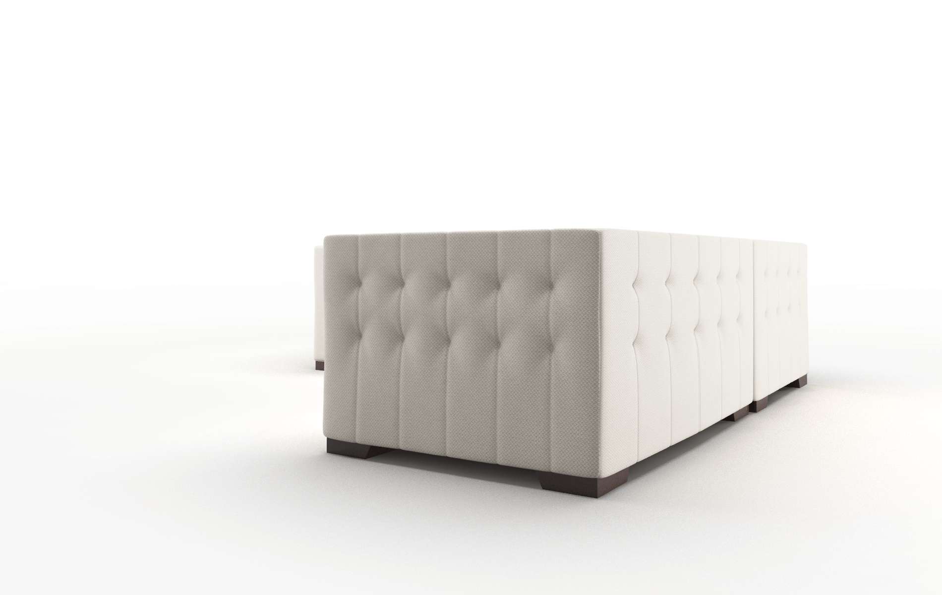 Palermo Malibu Linen Sectional espresso legs 4