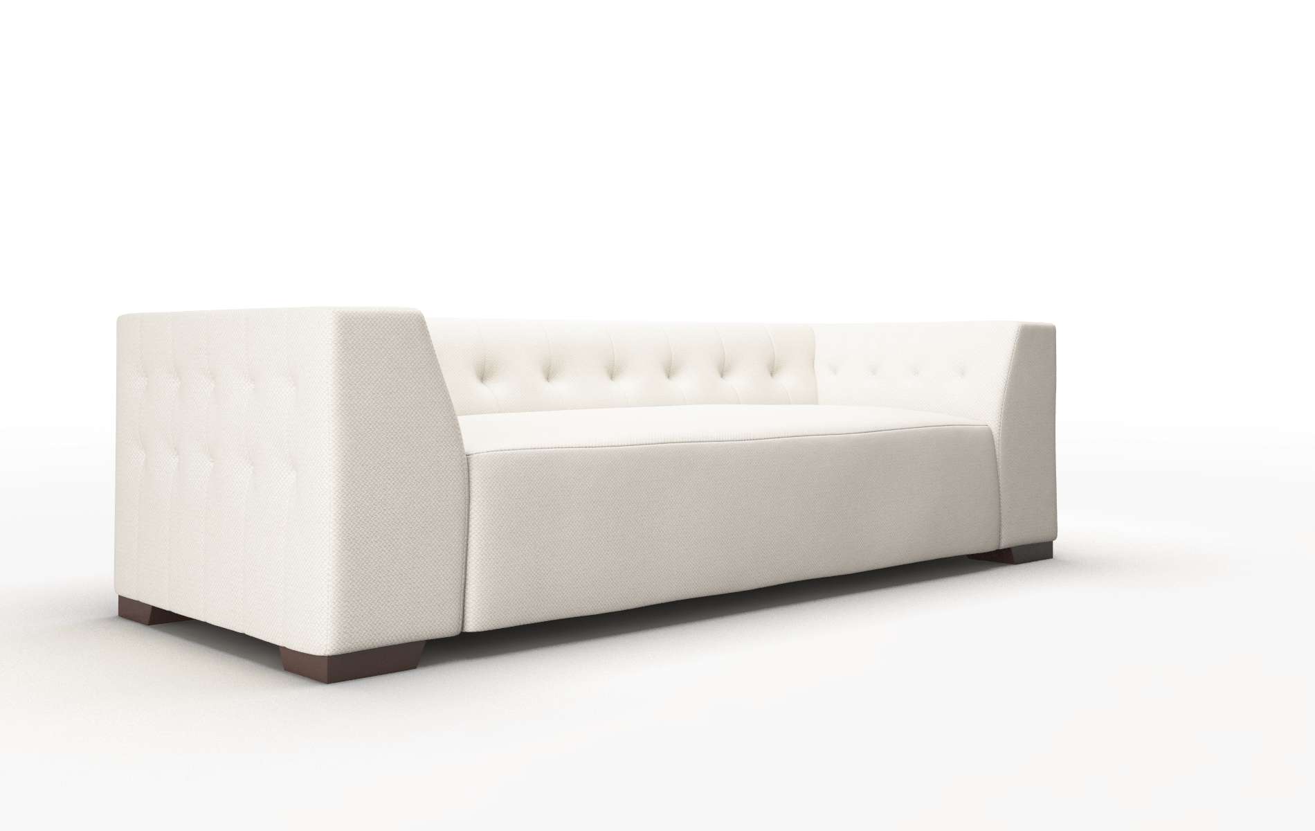 Palermo Malibu Linen Sofa espresso legs 2