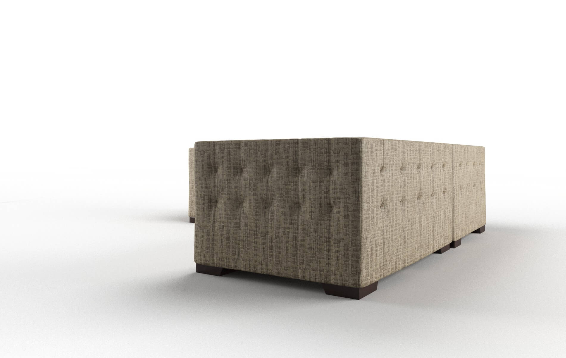 Palermo Marcy Camel Sectional espresso legs 4