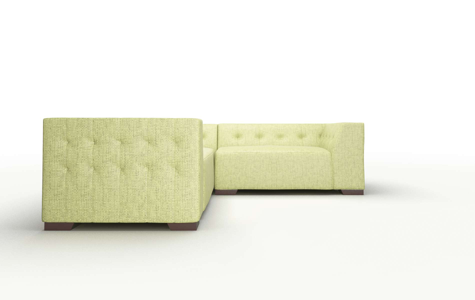 Palermo Notion Appletini Sectional espresso legs 2