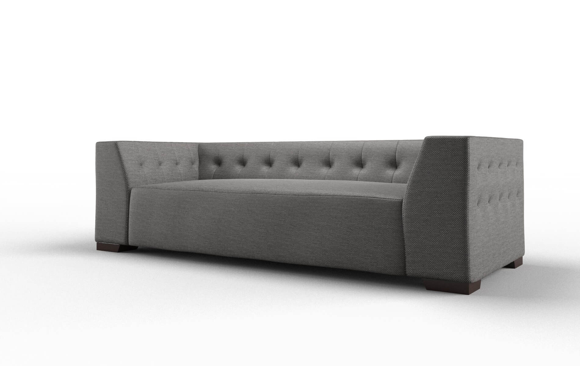 Palermo Oscar Charcoal Sofa espresso legs 4