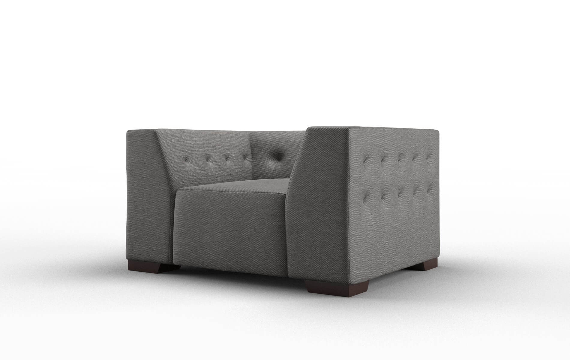 Palermo Oscar Grey Chair espresso legs 4