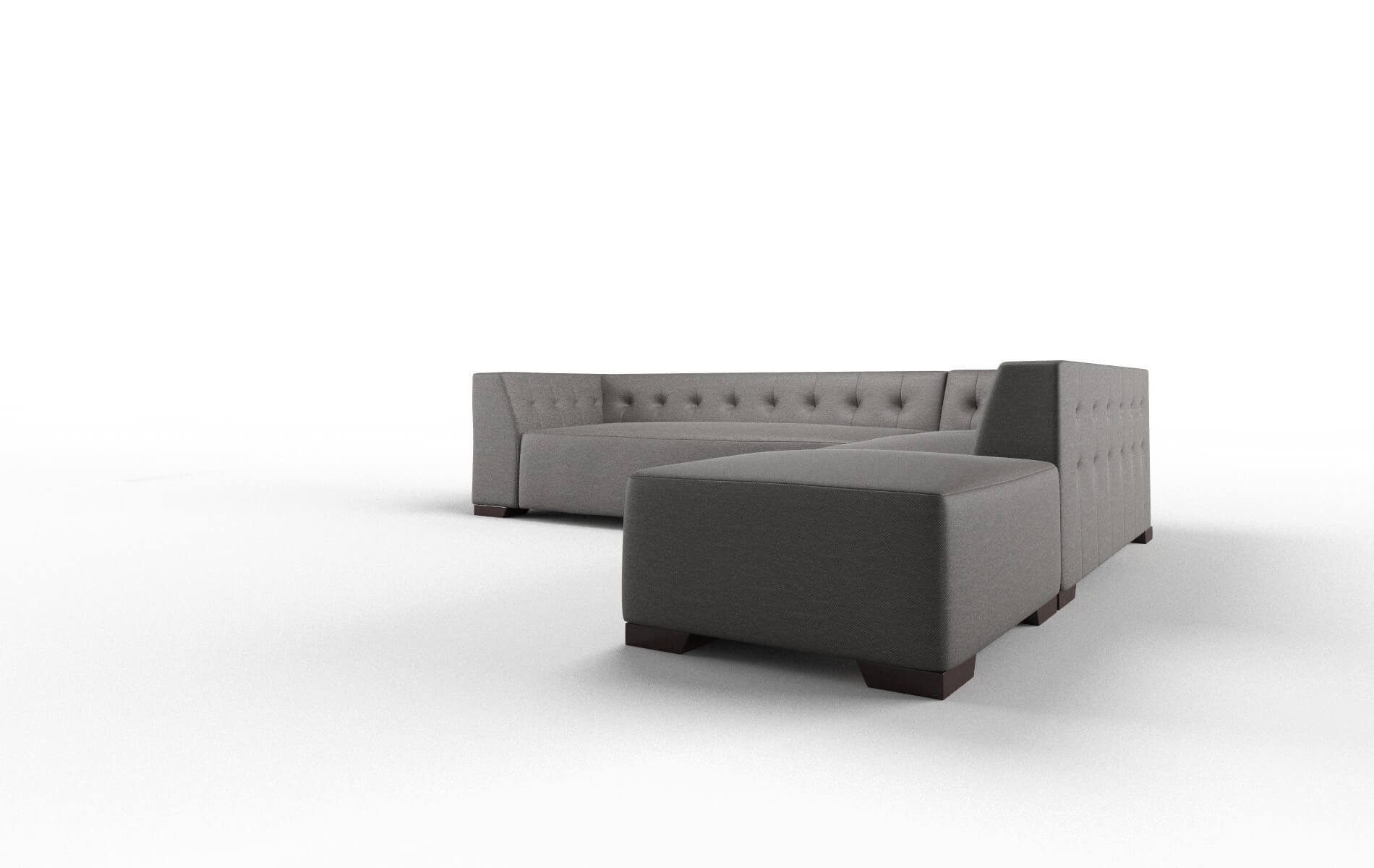 Palermo Oscar Grey Panel espresso legs 4