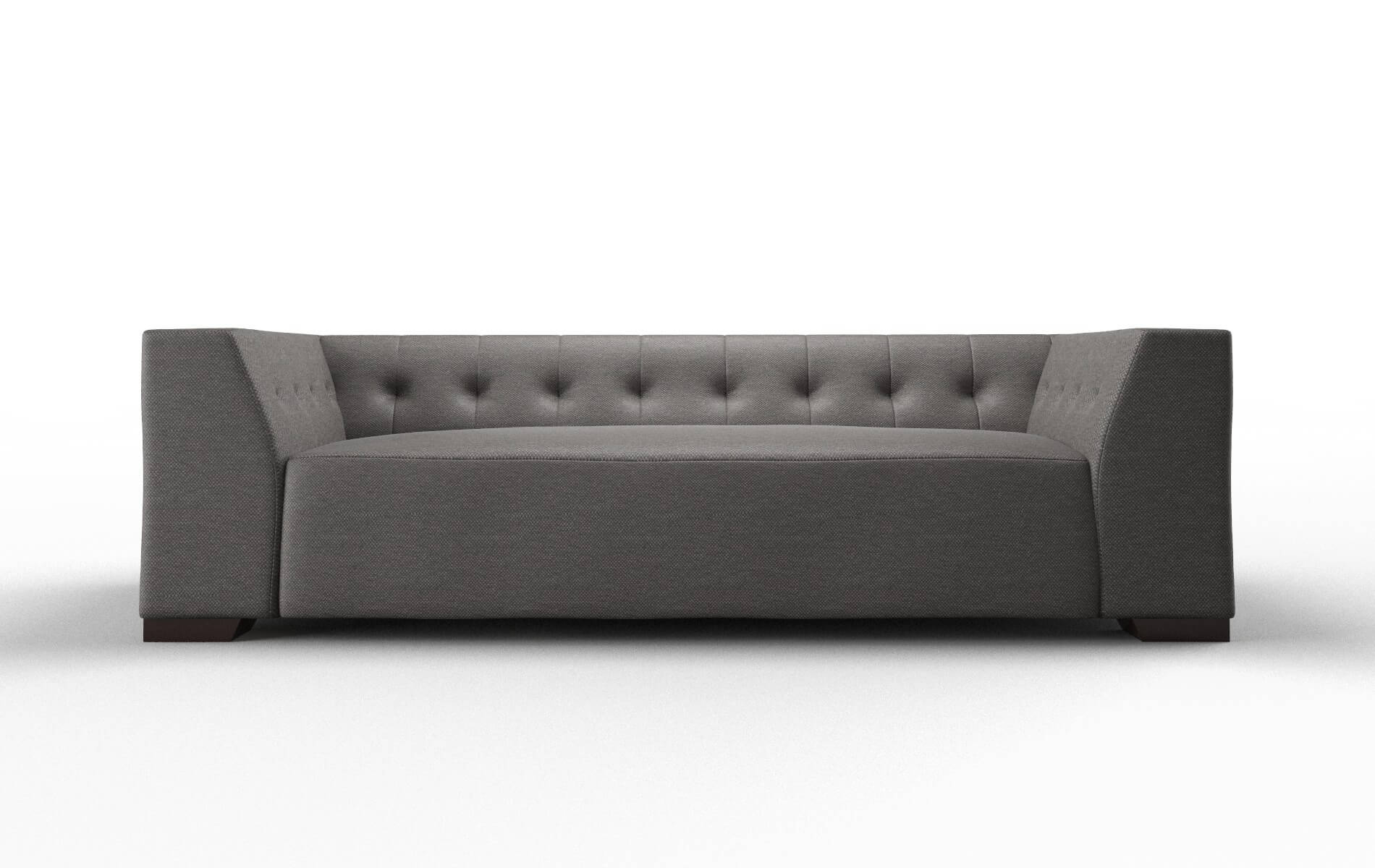 Palermo Oscar Grey Sofa espresso legs 1