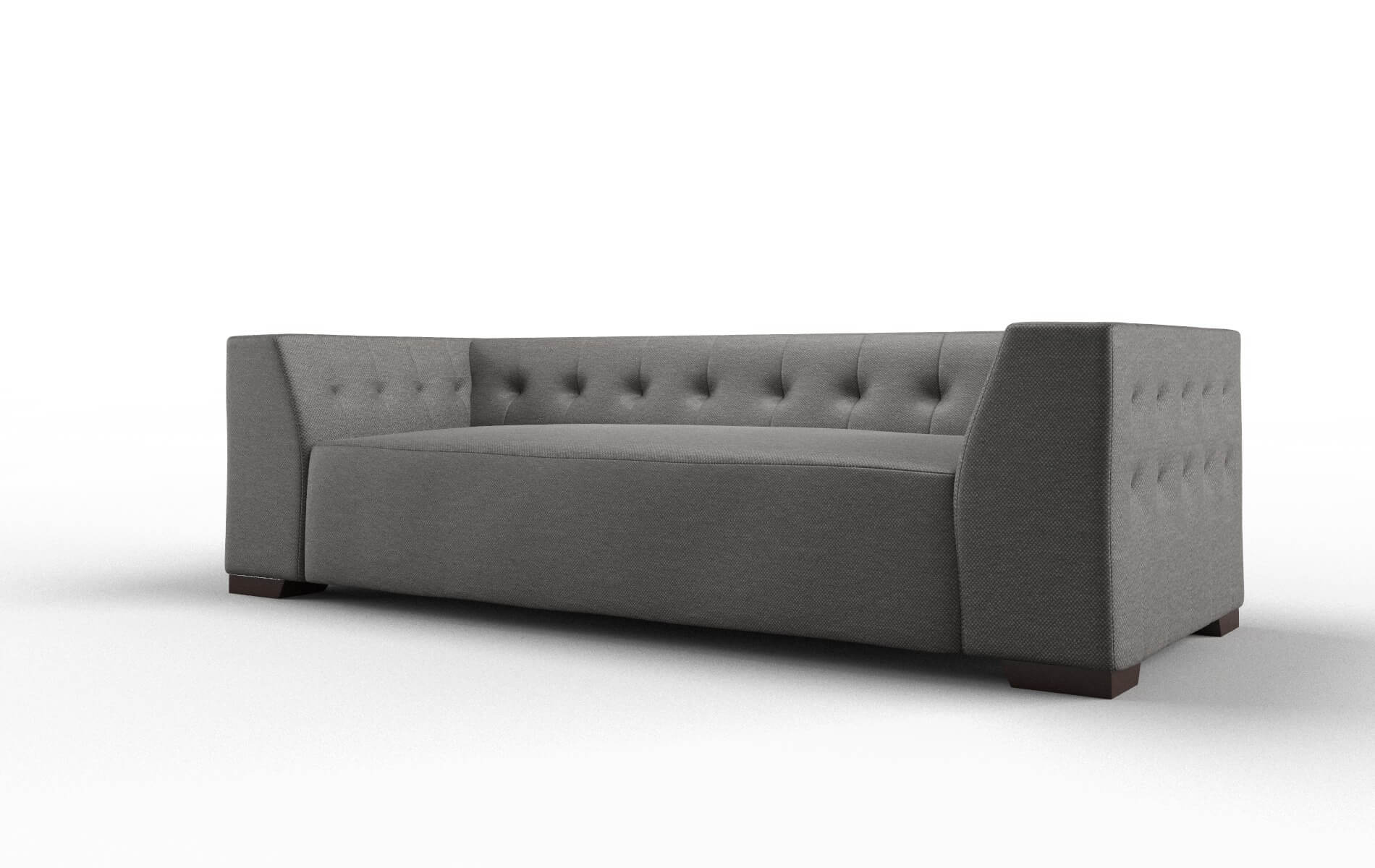 Palermo Oscar Grey Sofa espresso legs 4