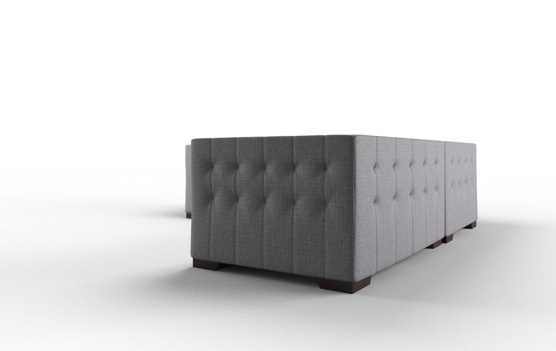 Palermo Parker Ash Sectional espresso legs 4