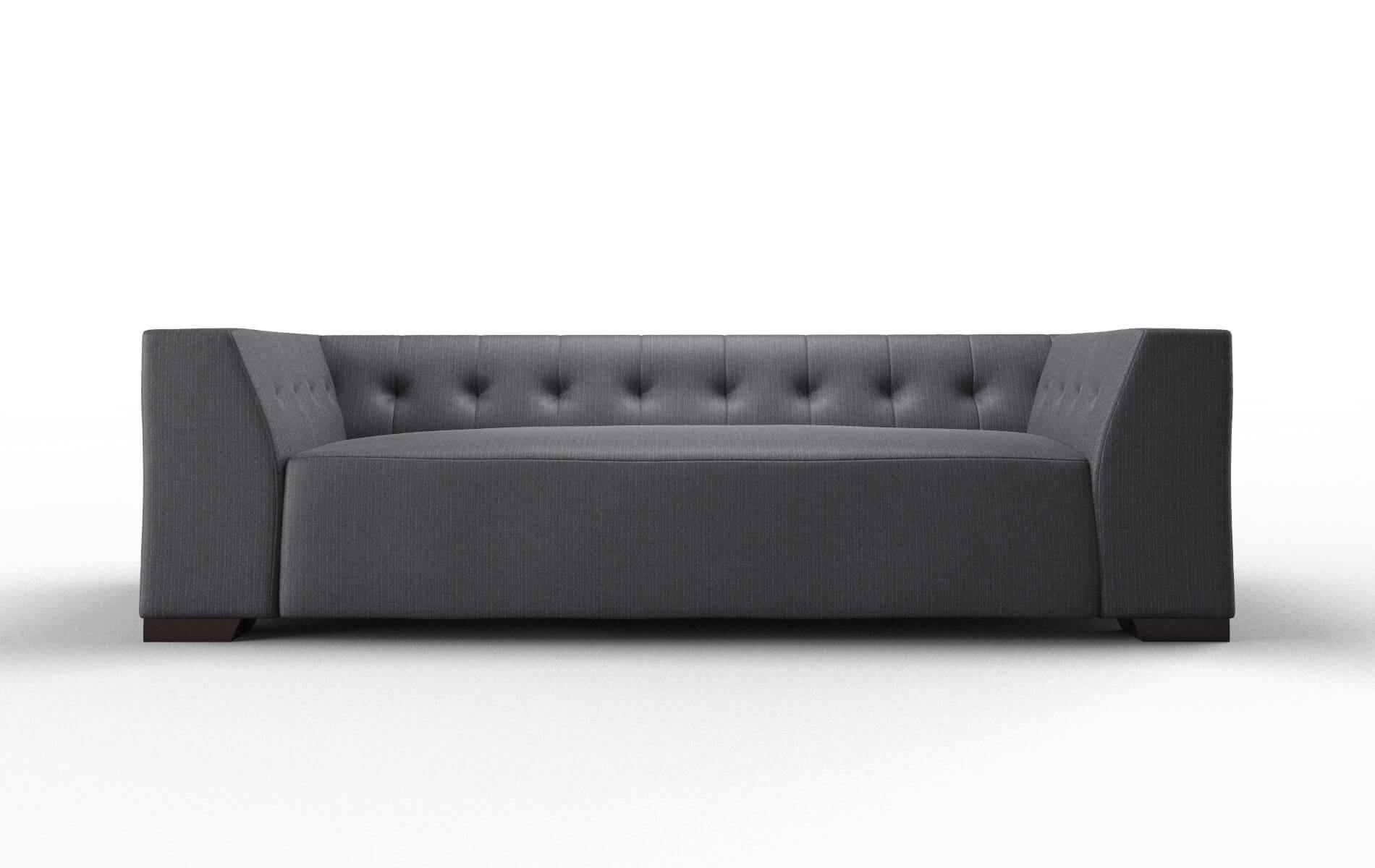 Palermo Parker Charcoal Sofa espresso legs 1