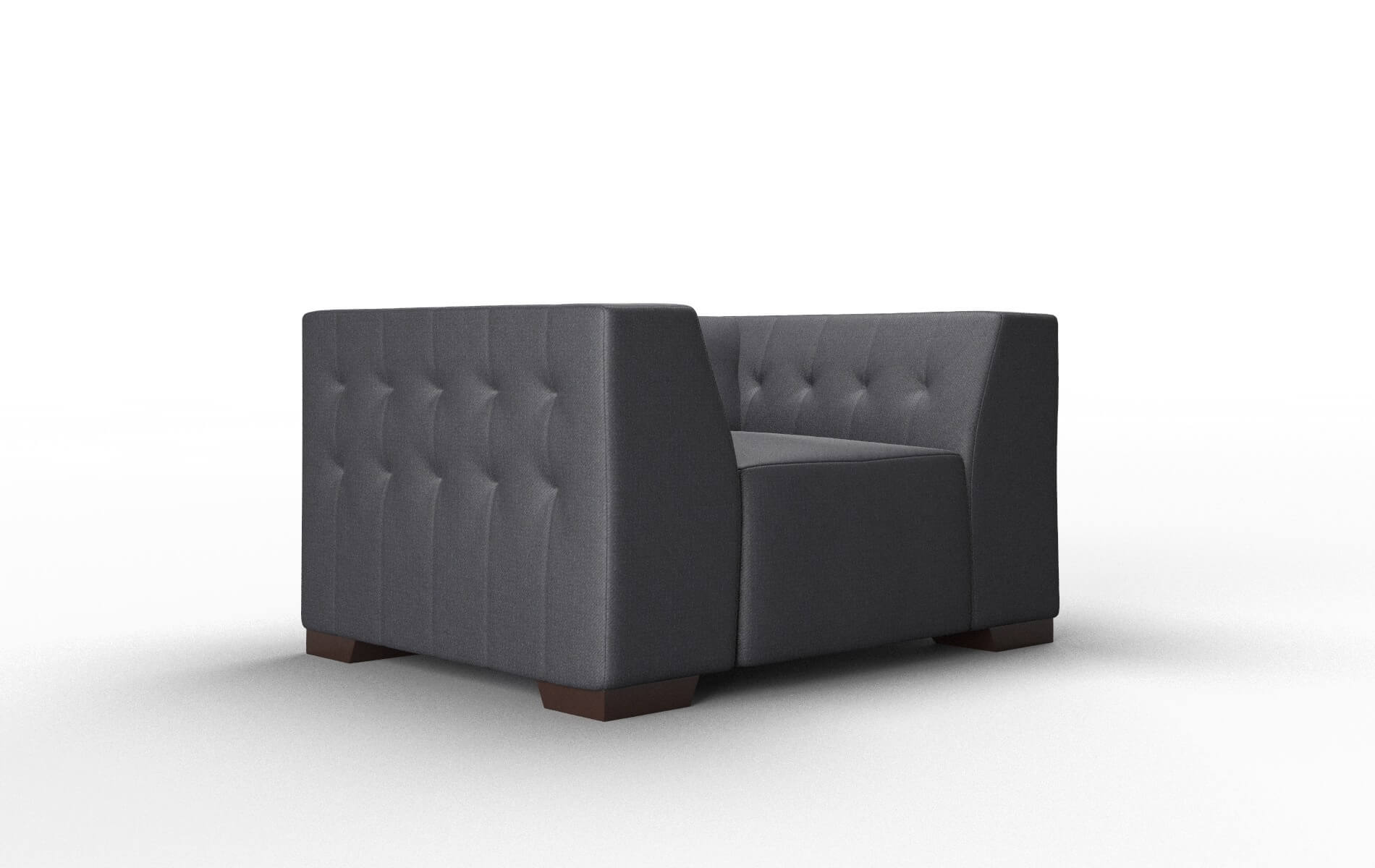 Palermo Redondo Navy Chair espresso legs 2