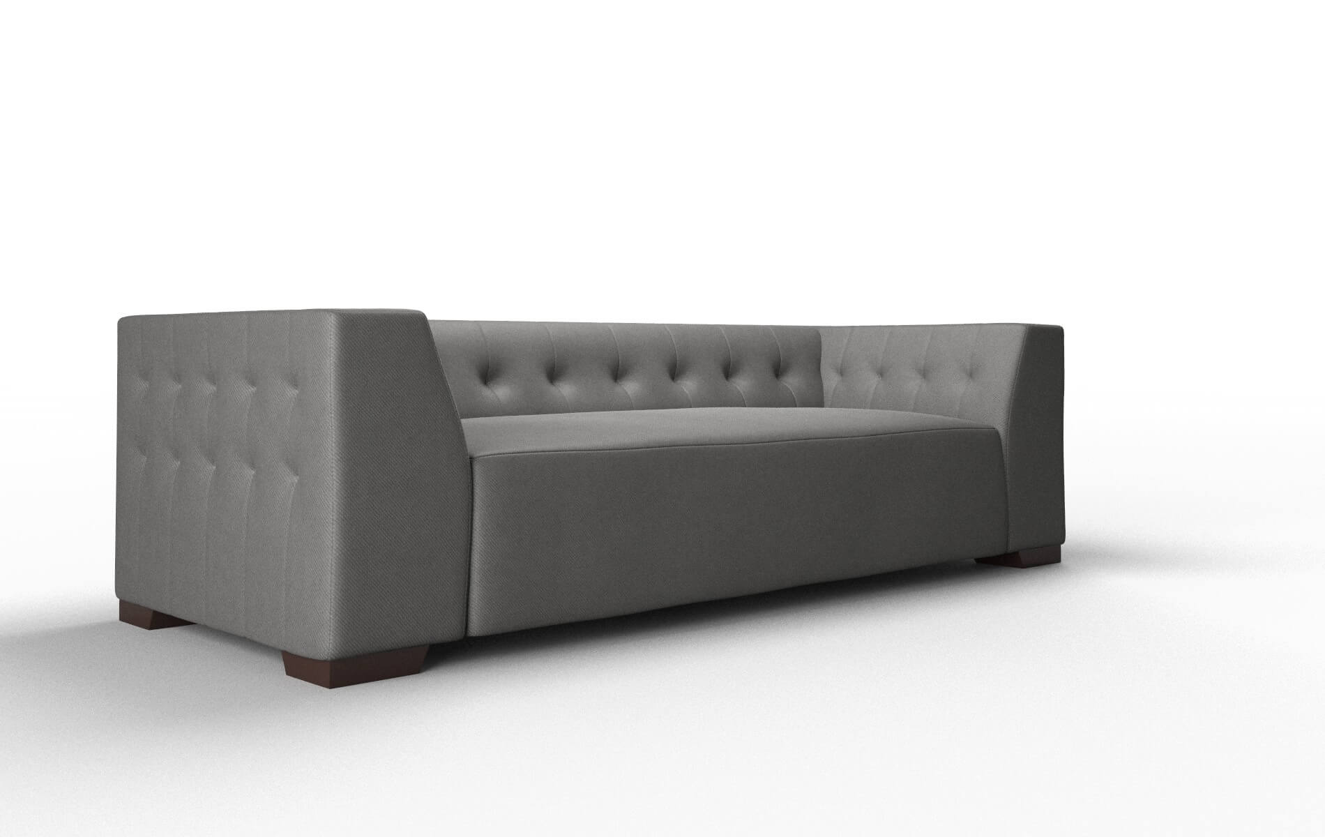Palermo Rocket Charcoal Sofa espresso legs 2